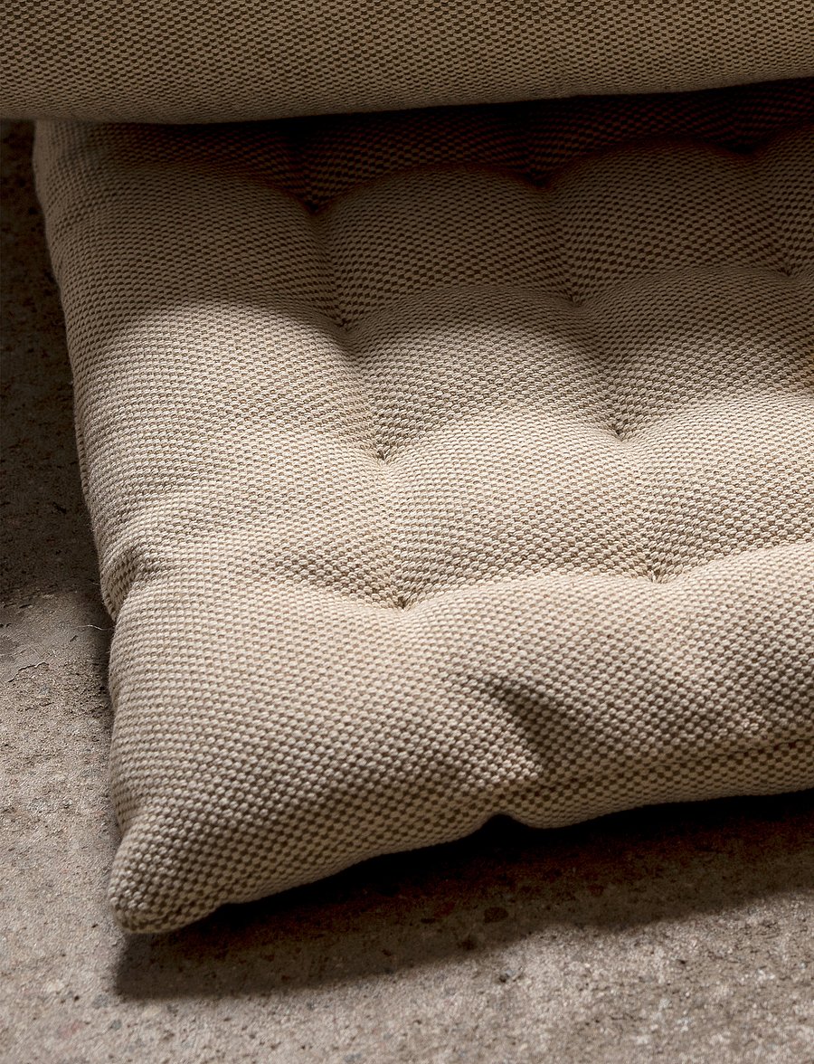 LINUM - PEPPER Seat cushion - bronze brown - 1