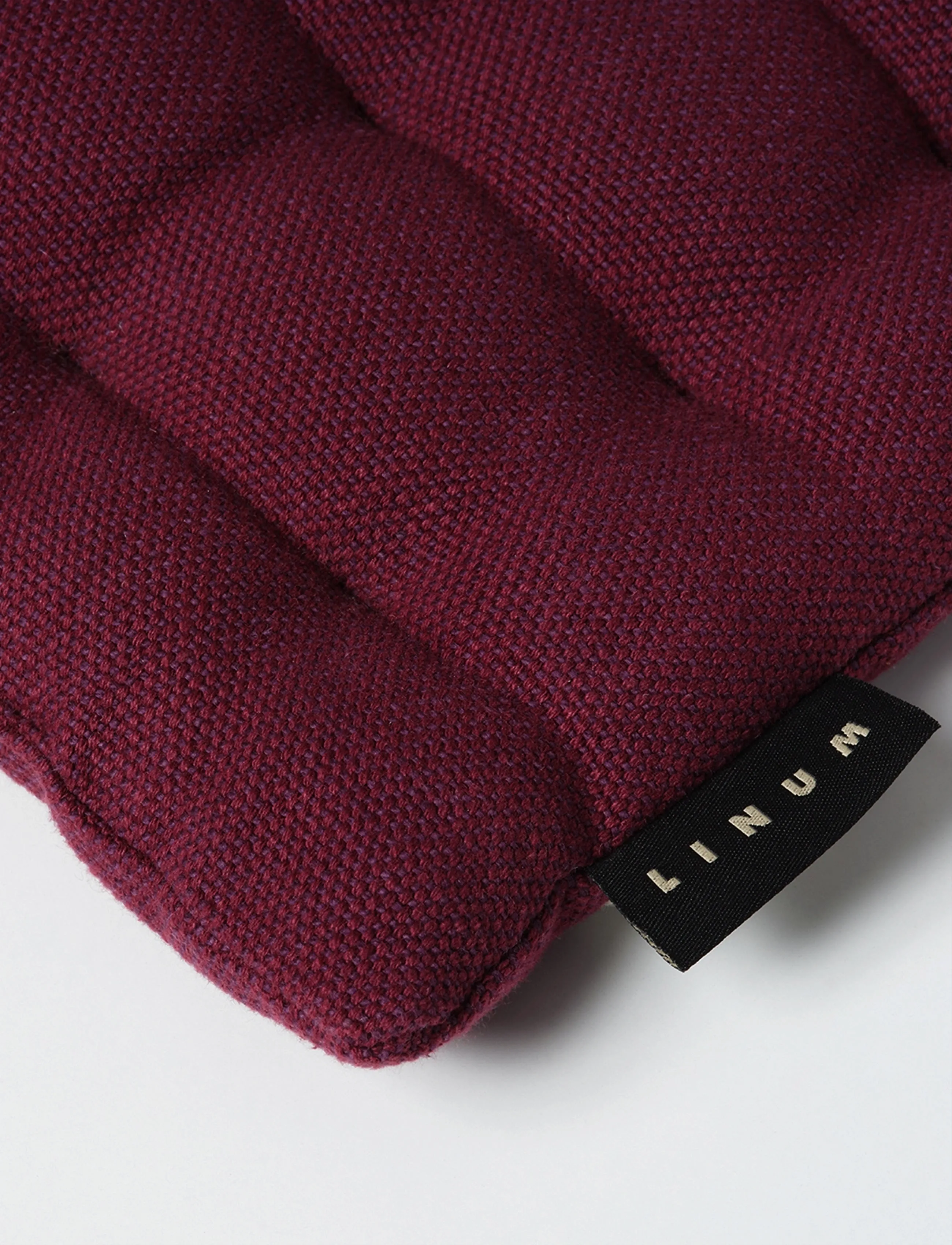 LINUM Pepper Seat Cushion, 40X40 cm, Textiles, Burgunderrot - Pads, Homeware