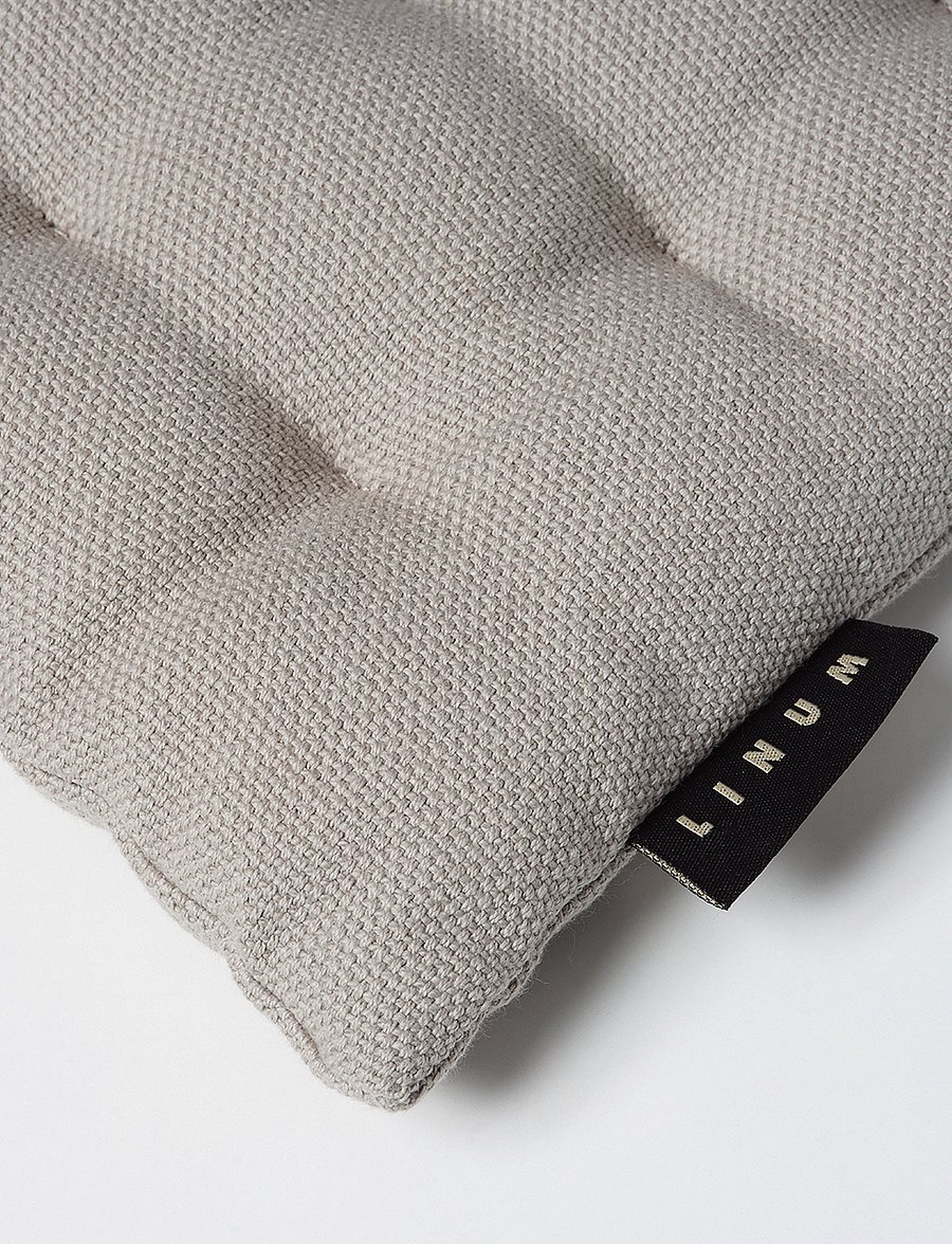 LINUM - PEPPER Seat cushion - light grey - 1