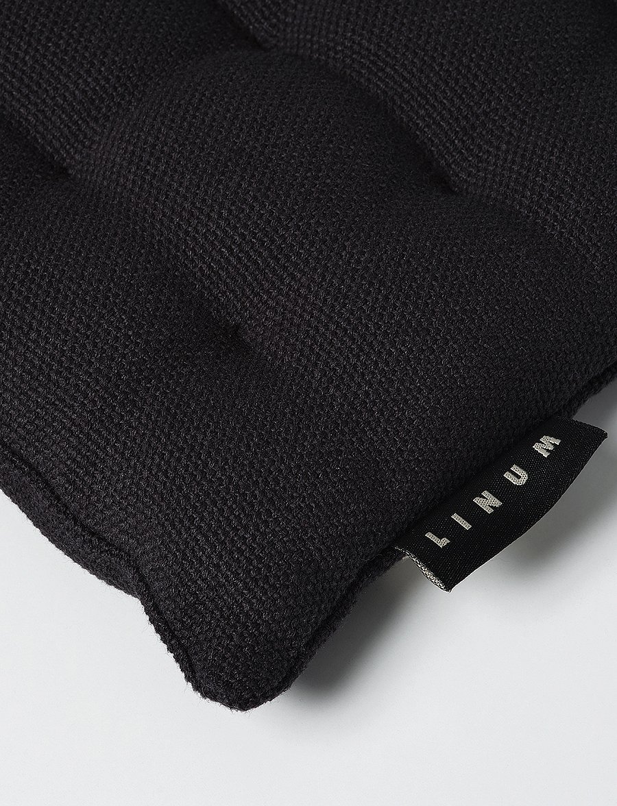 LINUM - PEPPER SEAT CUSHION - stuhlkissen - true black - 1