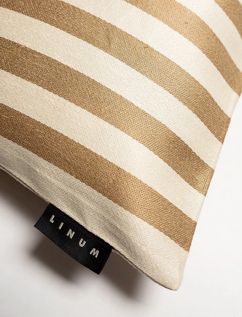 LINUM - AMALFI CUSHION COVER - cushion covers - camel brown - 2