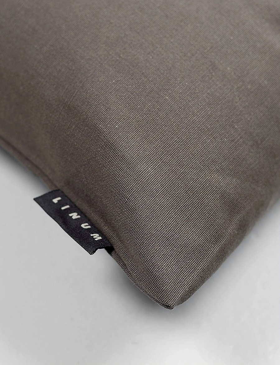 LINUM - ANNABELL Cushion cover - kissenbezüge - mole brown - 0