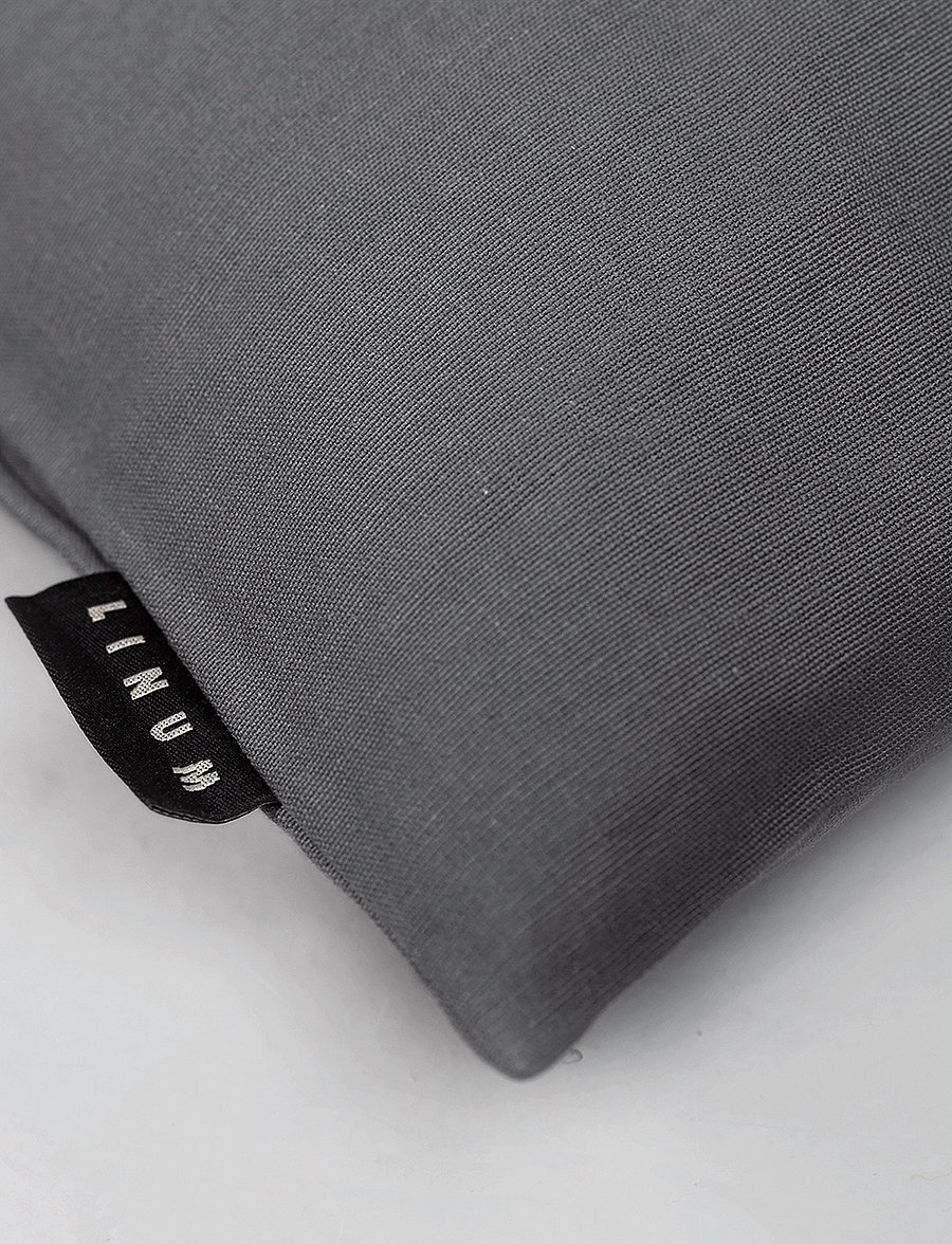 LINUM - ANNABELL CUSHION COVER - padjakatted - granite grey - 0