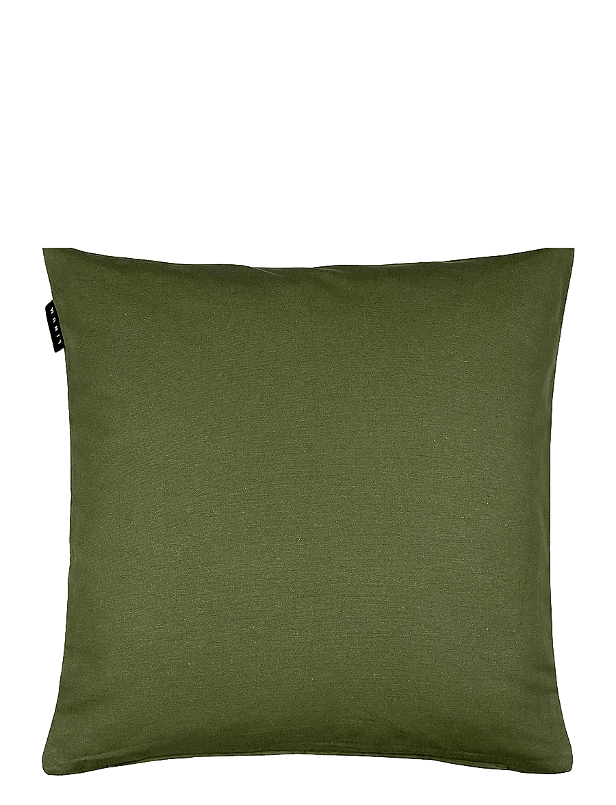 LINUM - ANNABELL CUSHION COVER - padjakatted - dark olive green - 1
