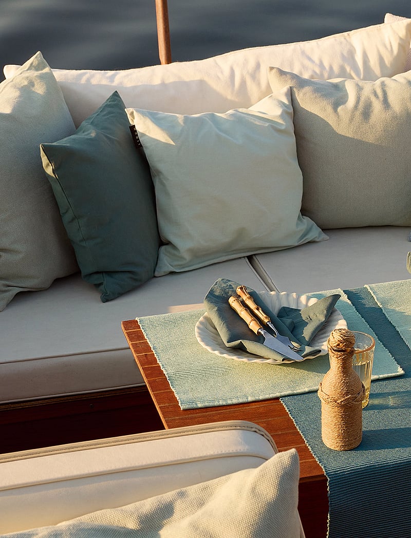 LINUM - ANNABELL CUSHION COVER - køb efter pris - deep sea blue - 3