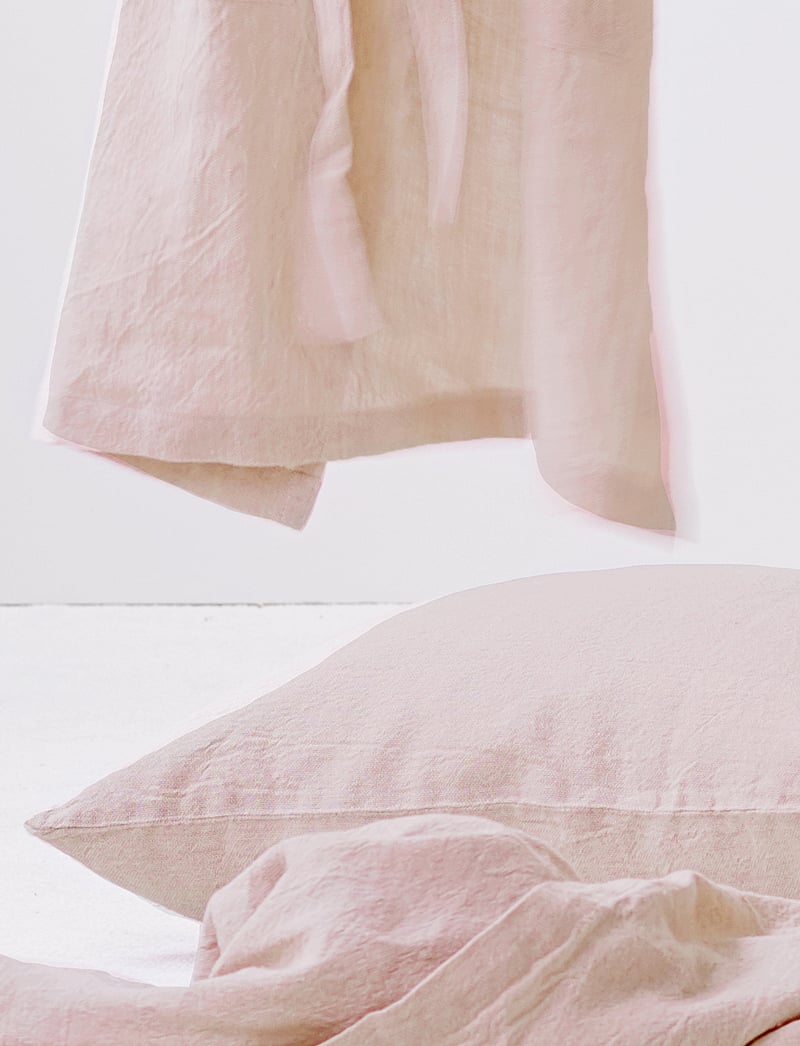 LINUM - HEDVIG CUSHION COVER - osta hinna alusel - dusty pink - 1