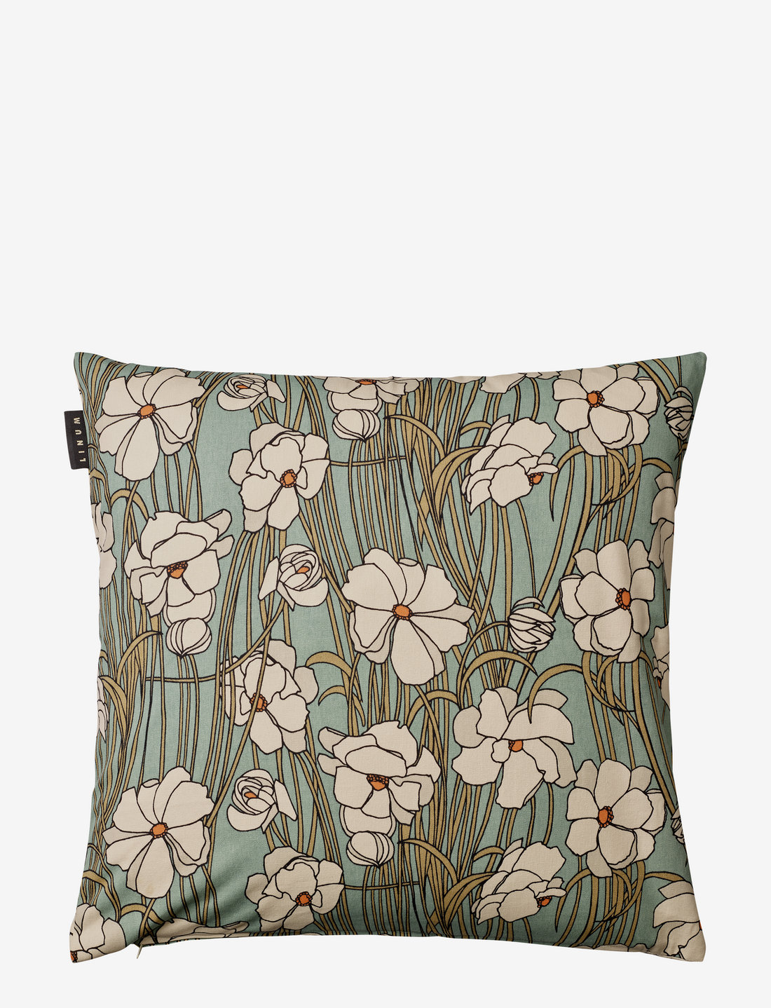 LINUM - JAZZ CUSHION COVER - kissenbezüge - grey green - 0