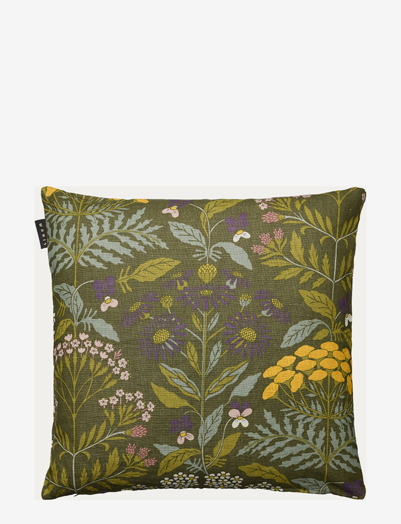 LINUM - MIDSUMMER CUSHION COVER - cushion covers - light olive green - 0