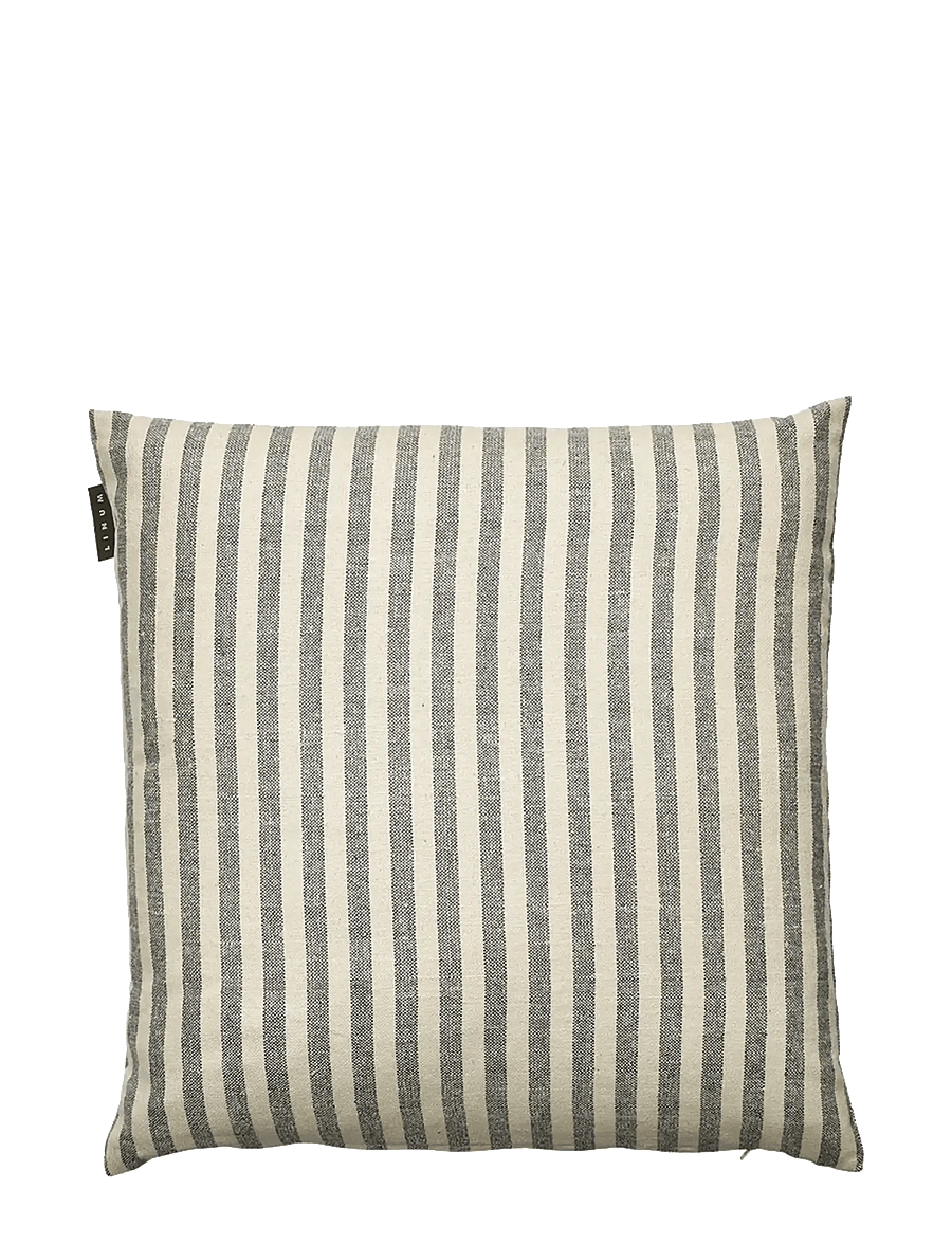 LINUM - PIRLO CUSHION COVER 50X50 CM - kissenbezüge - dark charcoal grey - 0