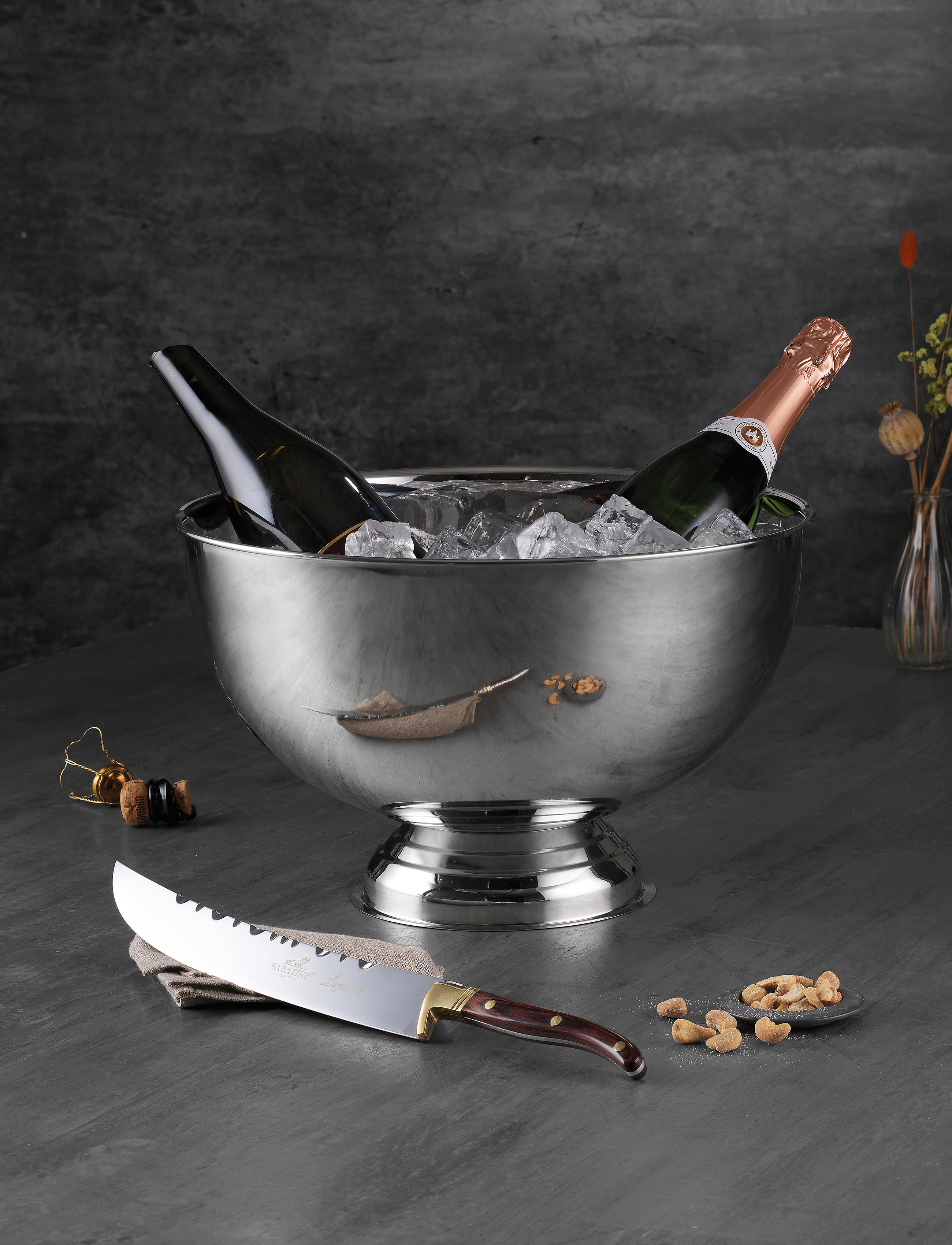 Lion Sabatier - Champagne saber Laguiole 27cm - messer - steel/wood - 2