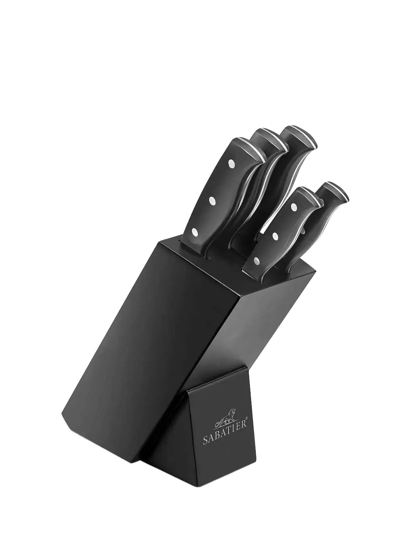 Lion Sabatier - Knife block incl. knives Mon Bloc 6-pack - hnífasett - black - 2