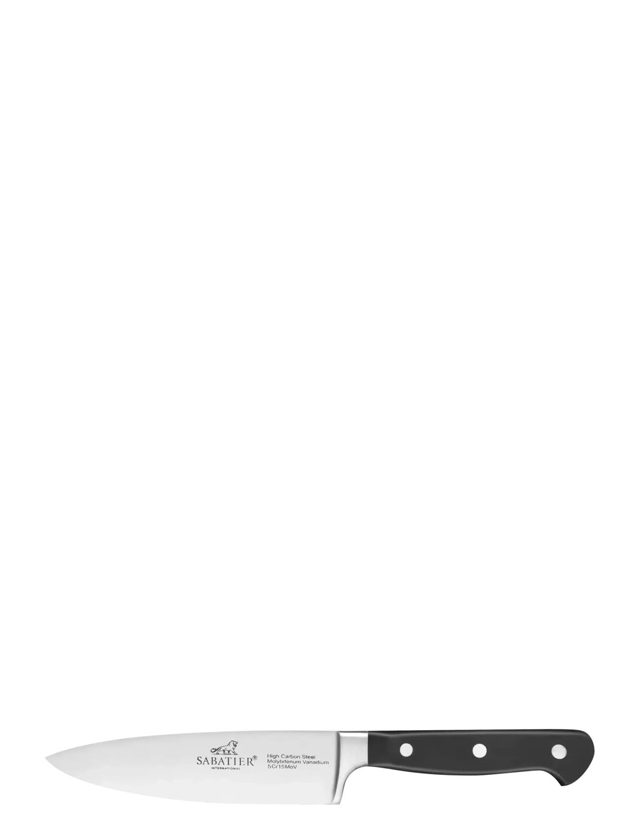 Lion Sabatier - Chef knife Pluton 15cm - köögiviljanoad - steel/black - 0