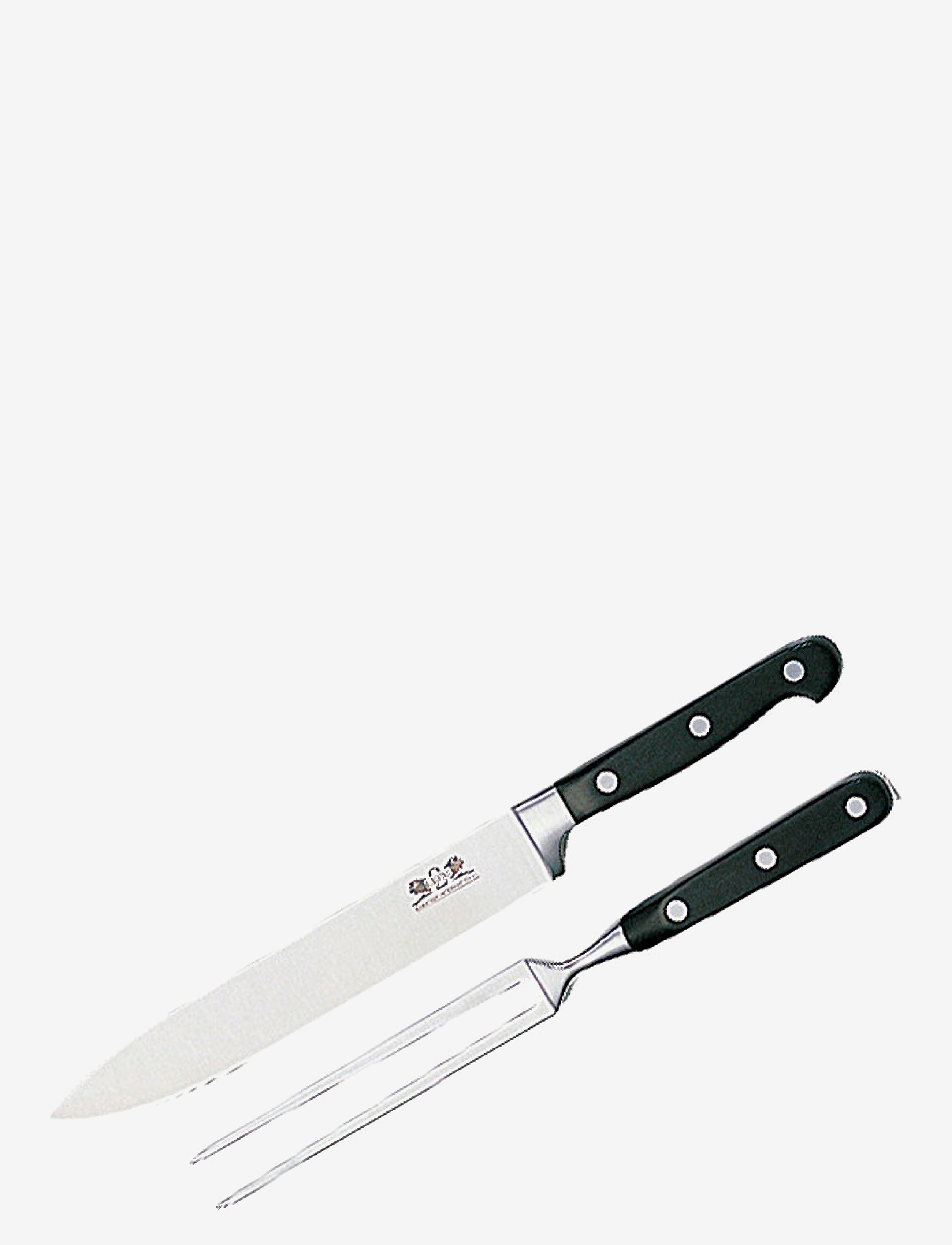 Lion Sabatier carving set Pluton 2-pack - Lion Sabatier - STEEL/BLACK / silver