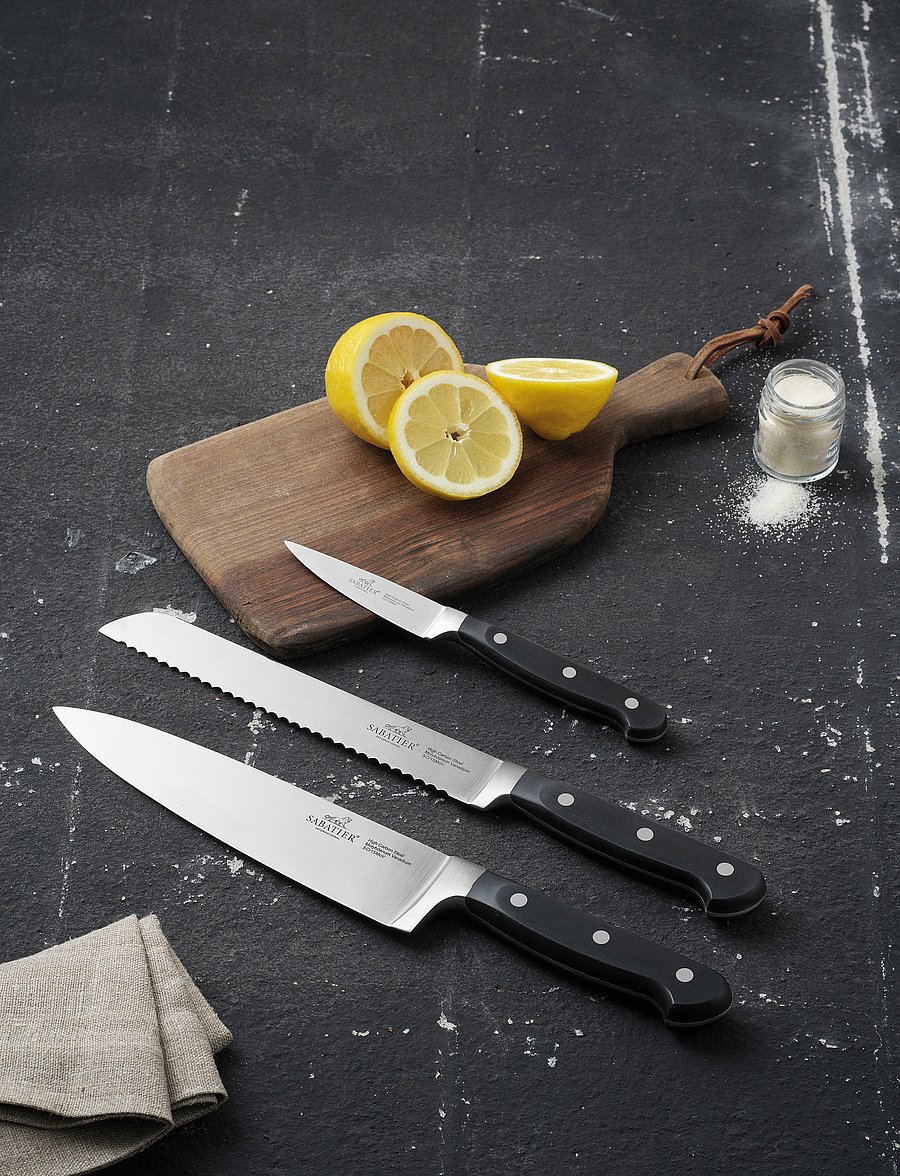 Lion Sabatier - Knife set Pluton 3-pack - messersets - steel/black - 0