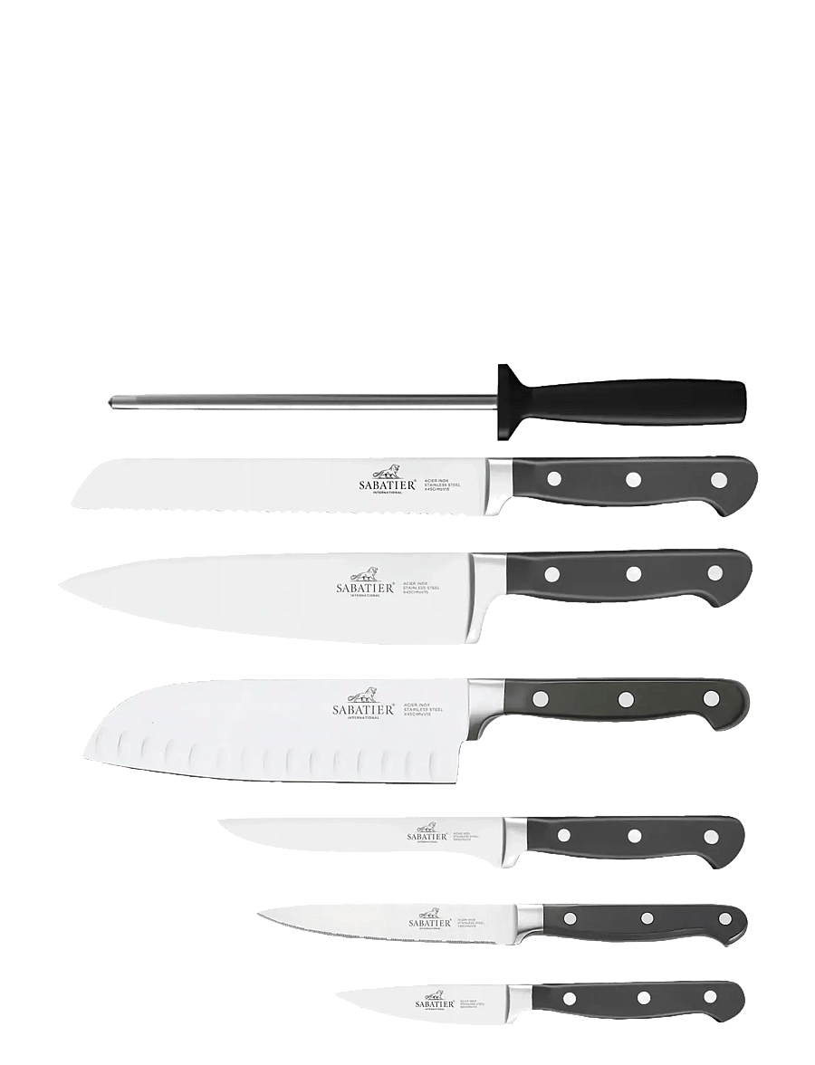 Lion Sabatier - Knife set Pluton 7-pack - noakomplektid - steel/black - 1