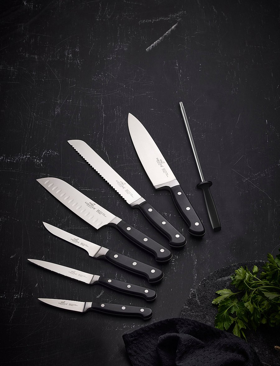 Lion Sabatier - Knife set Pluton 7-pack - noakomplektid - steel/black - 2