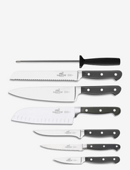 Knife set Pluton 7-pack - STEEL/BLACK