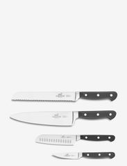 Lion Sabatier - Knife set Pluton 4-pack - peilių rinkiniai - steel/black - 3