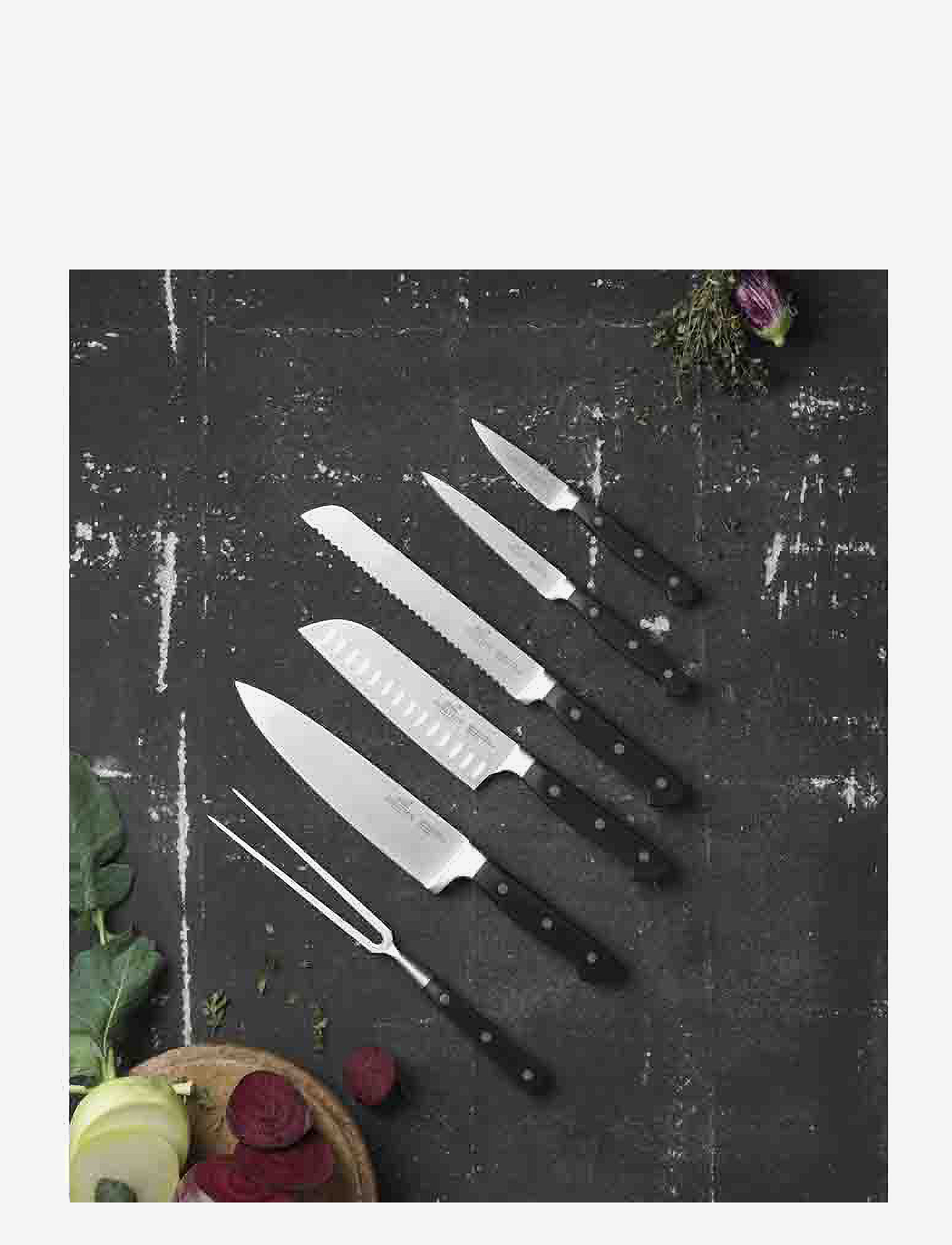 Lion Sabatier - Knife set Pluton 6-pack - knivsæt - steel/black - 3