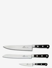 Lion Sabatier - Knife set Licorne 3-pack - nažu komplekti - steel/black - 2