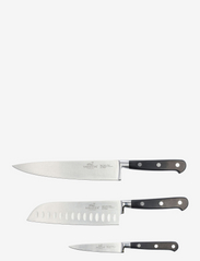 Lion Sabatier - Knife set Licorne 3-pack - messersets - steel/black - 1