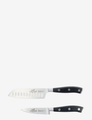 Lion Sabatier - Knife set Licorne 3-pack - peilių rinkiniai - steel/black - 2