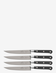 Steakkniv helsmidd Licorne 11,5 cm 4 st Stål/Svart - STEEL/BLACK