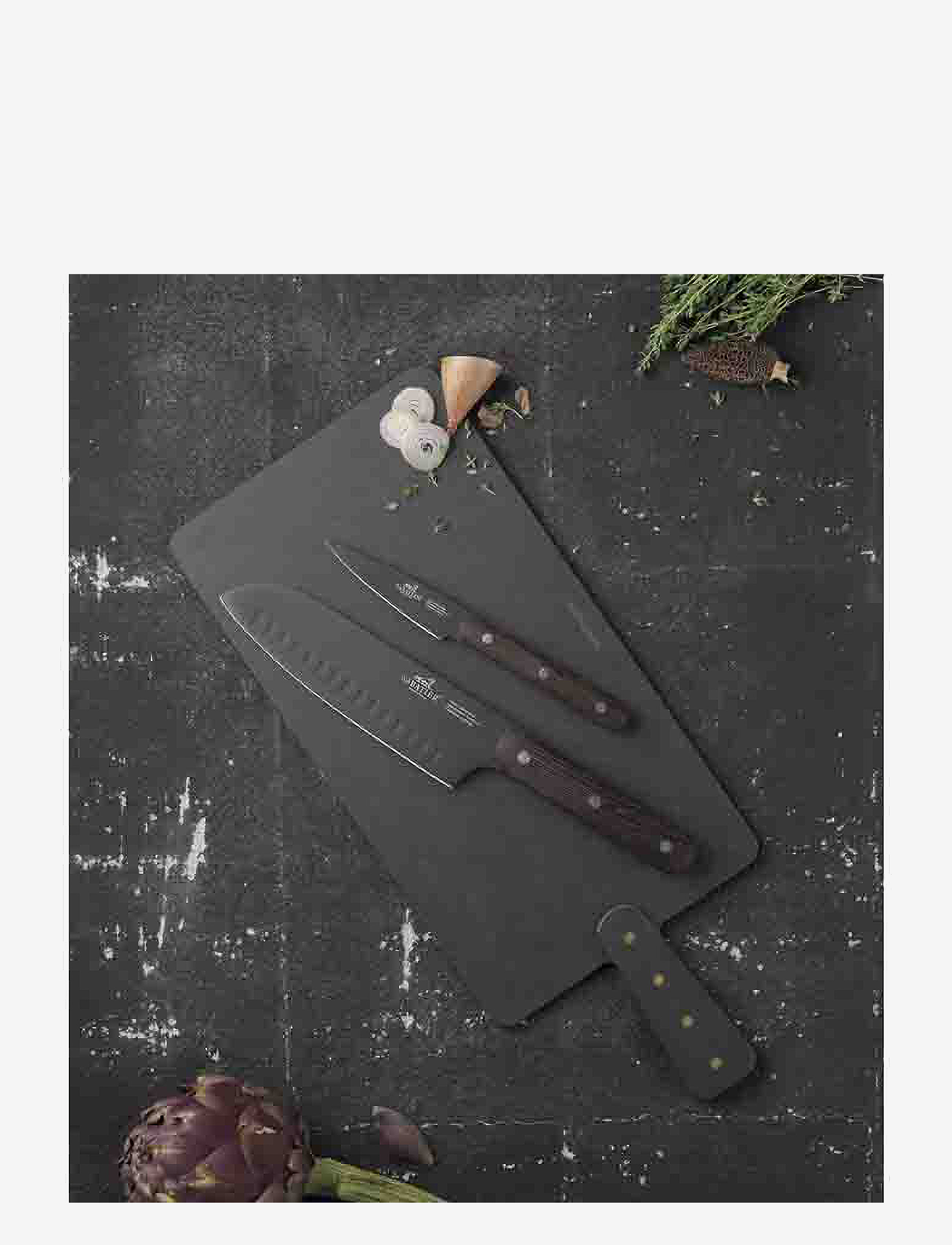 Lion Sabatier - Knife set Phenix 2-pack - knivsæt - black/wood - 4