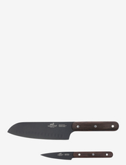 Lion Sabatier - Knife set Phenix 2-pack - knivsæt - black/wood - 1