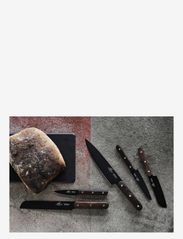 Lion Sabatier - Knife set Phenix 5-pack - peilių rinkiniai - black/wood - 4