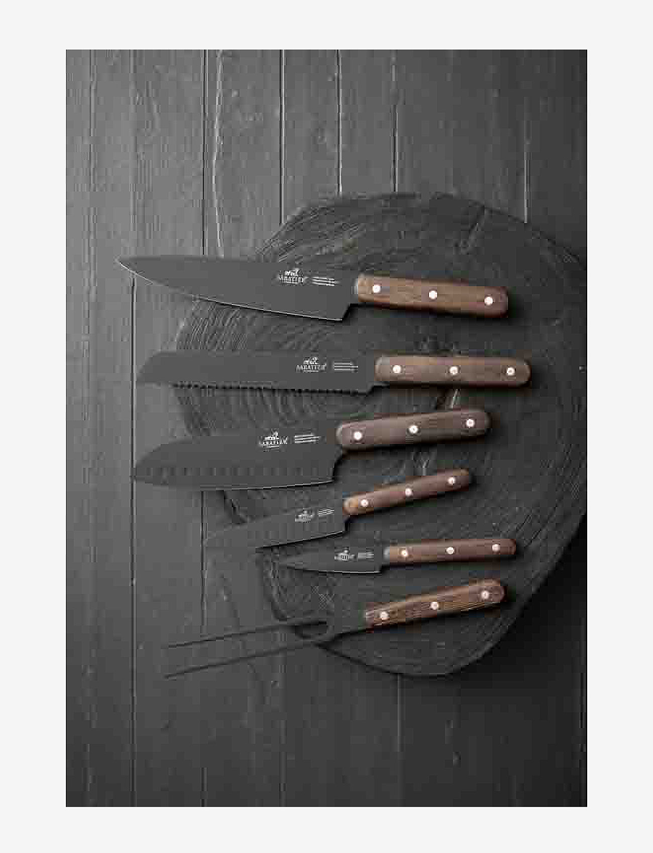 Lion Sabatier - Knife set Phenix 6-pack - knife sets - black/wood - 1