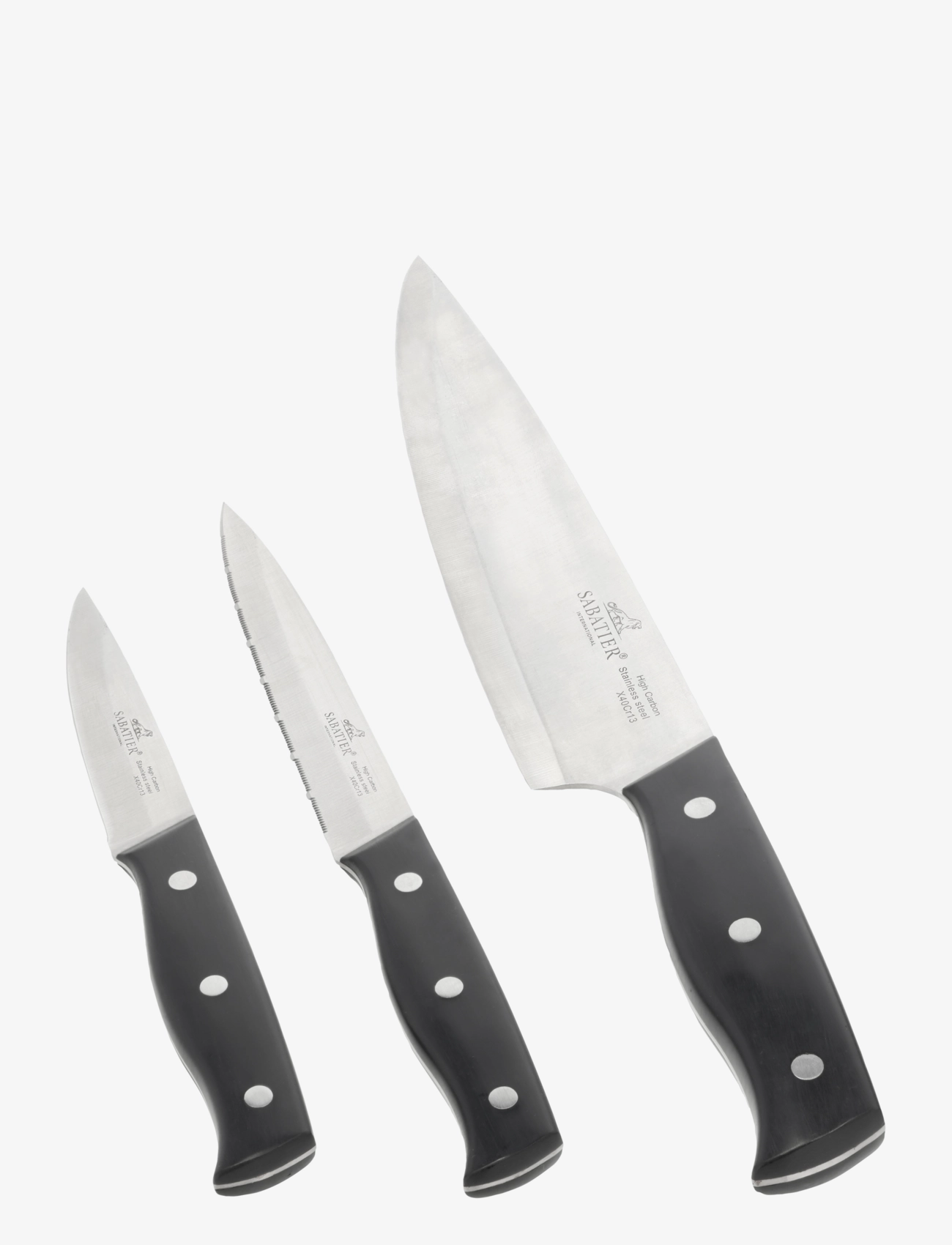 Lion Sabatier Knivsæt Austral 3 dele - Køkken - METALL / black