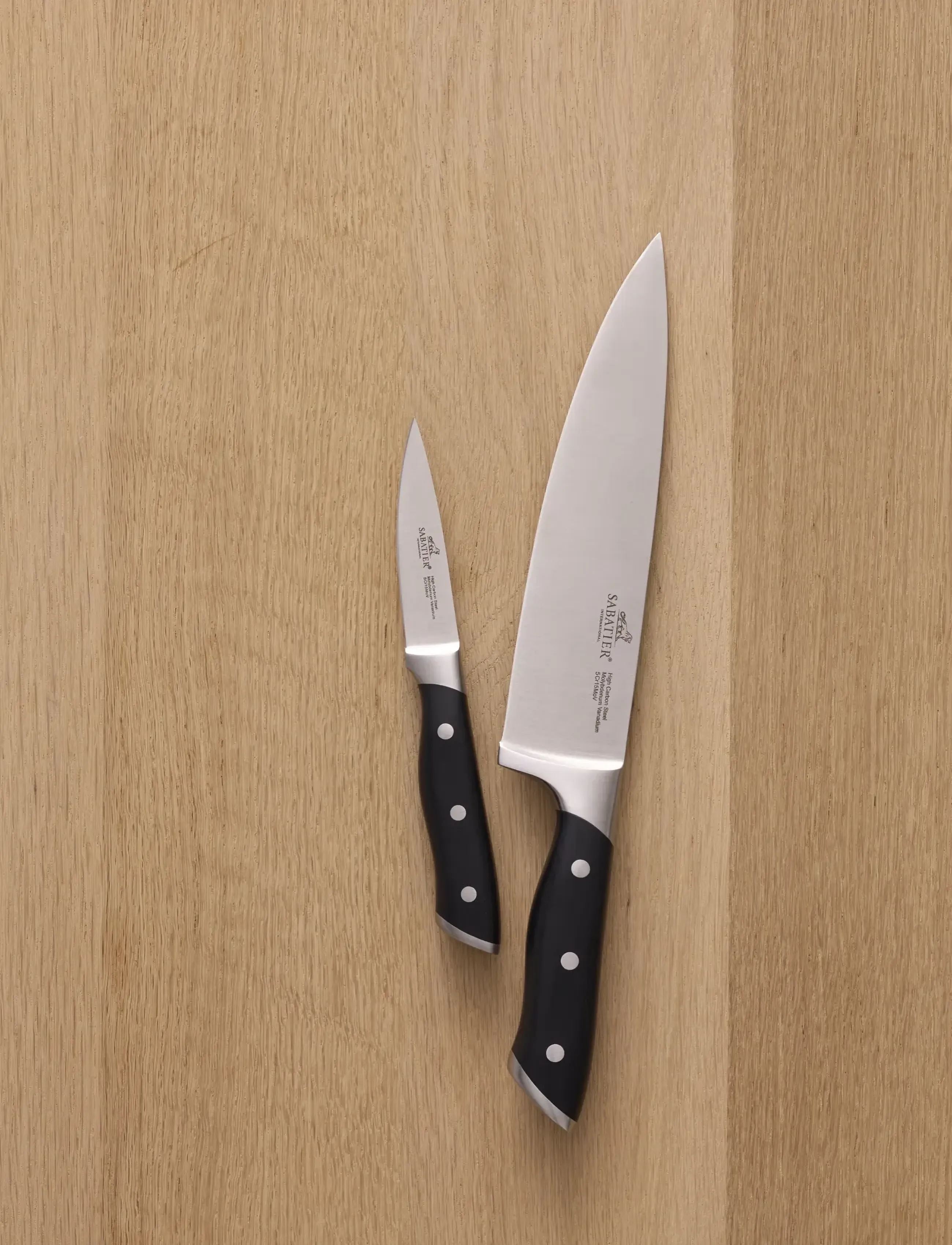 Lion Sabatier - Knife set Hercules 2 parts Steel/Black ABS - metal - 0