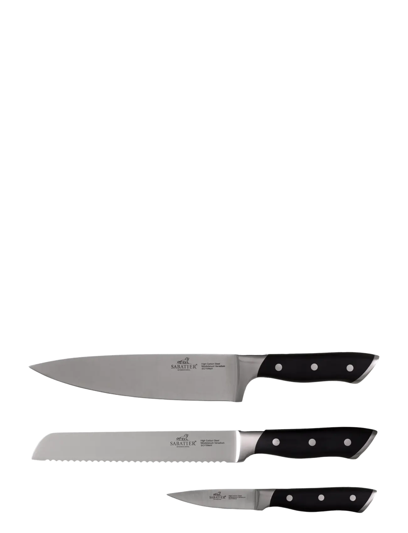 Lion Sabatier Knivset Hercules 3 delar - Kök - METAL / black