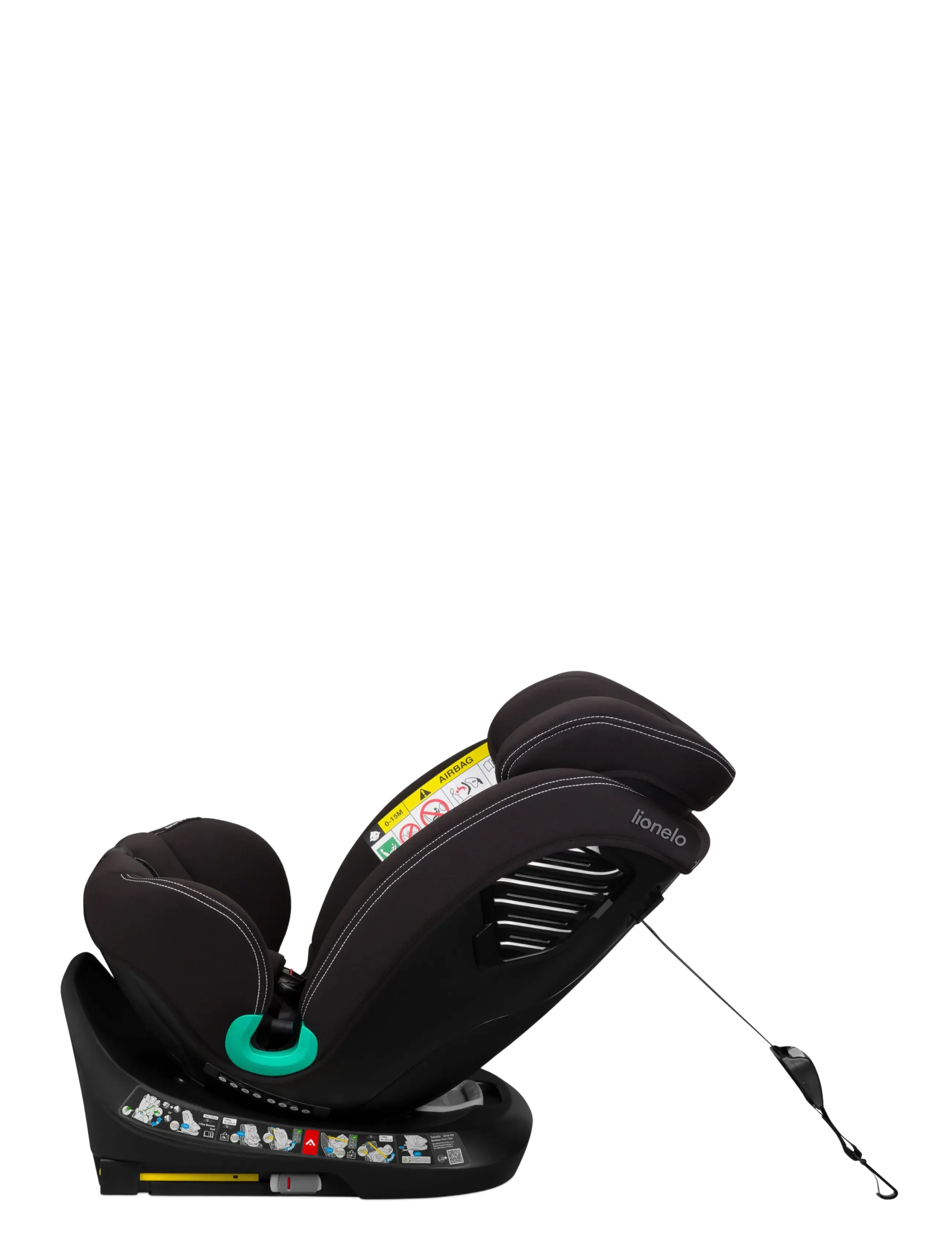 Lionelo - Bastiaan one I-SIZE - autostol - black carbon - 1