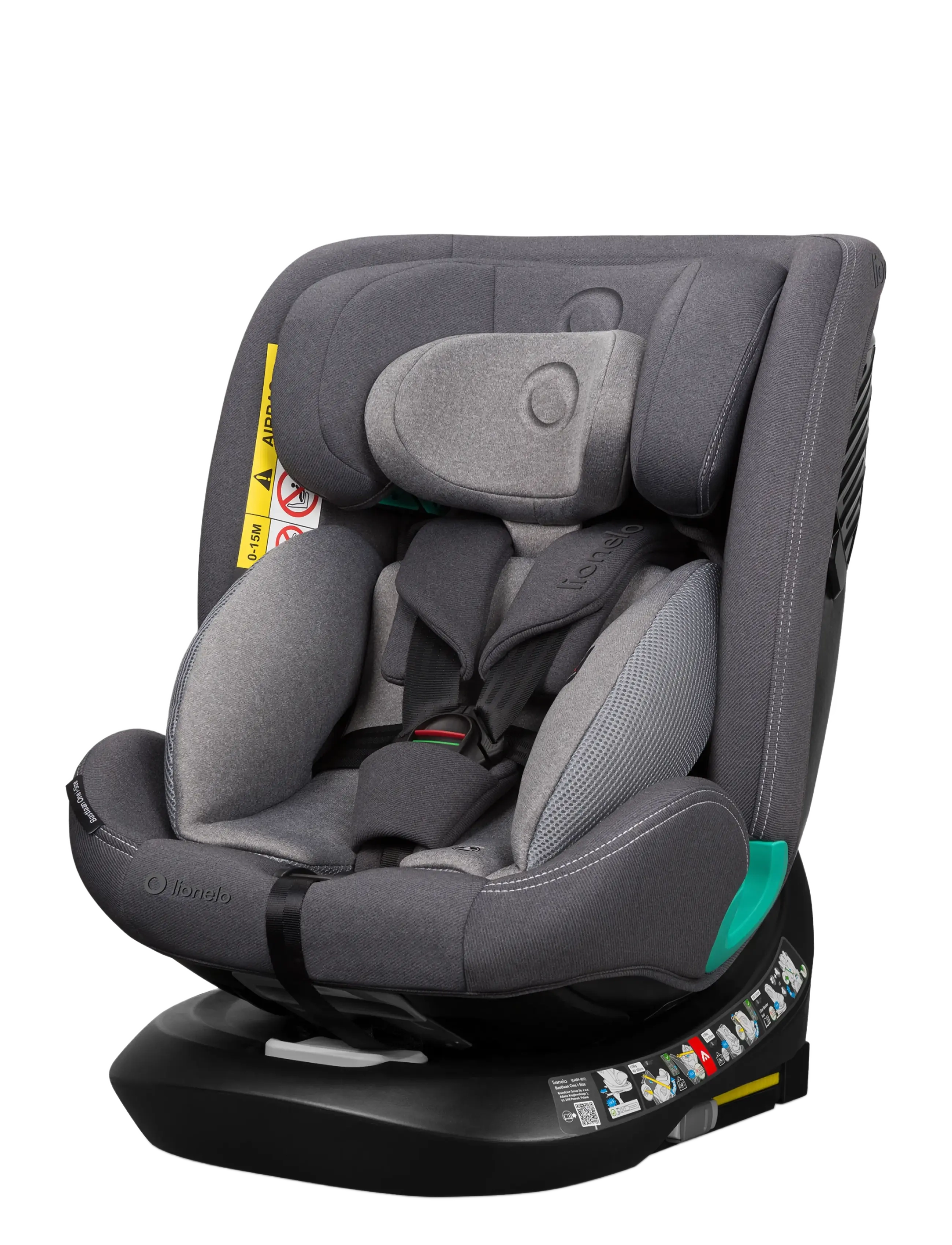 Lionelo Bastiaan one I-SIZE - Lionelo - GREY STONE / grey