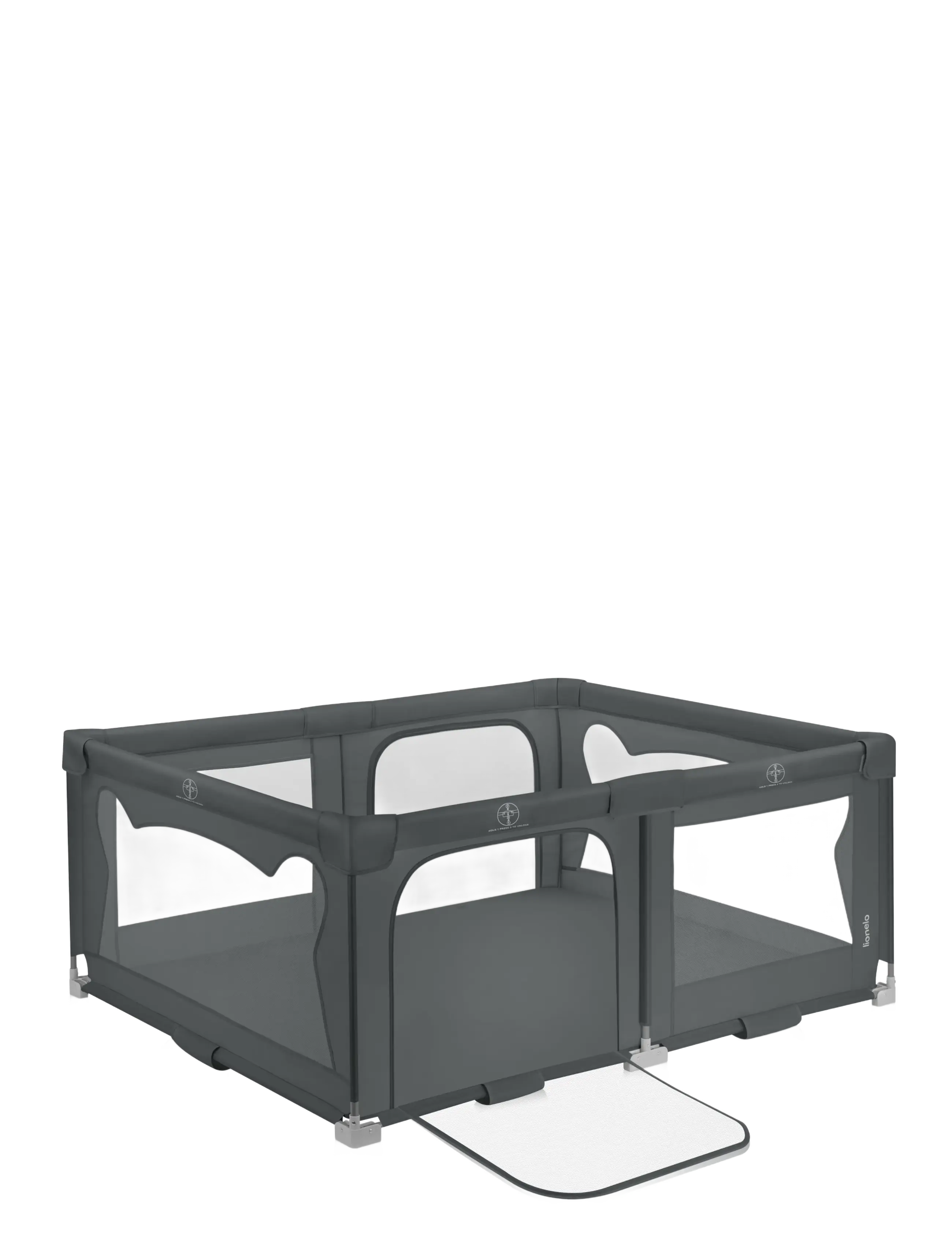 Lionelo - Florence easy fold - laufgitter - grey graphite - 1