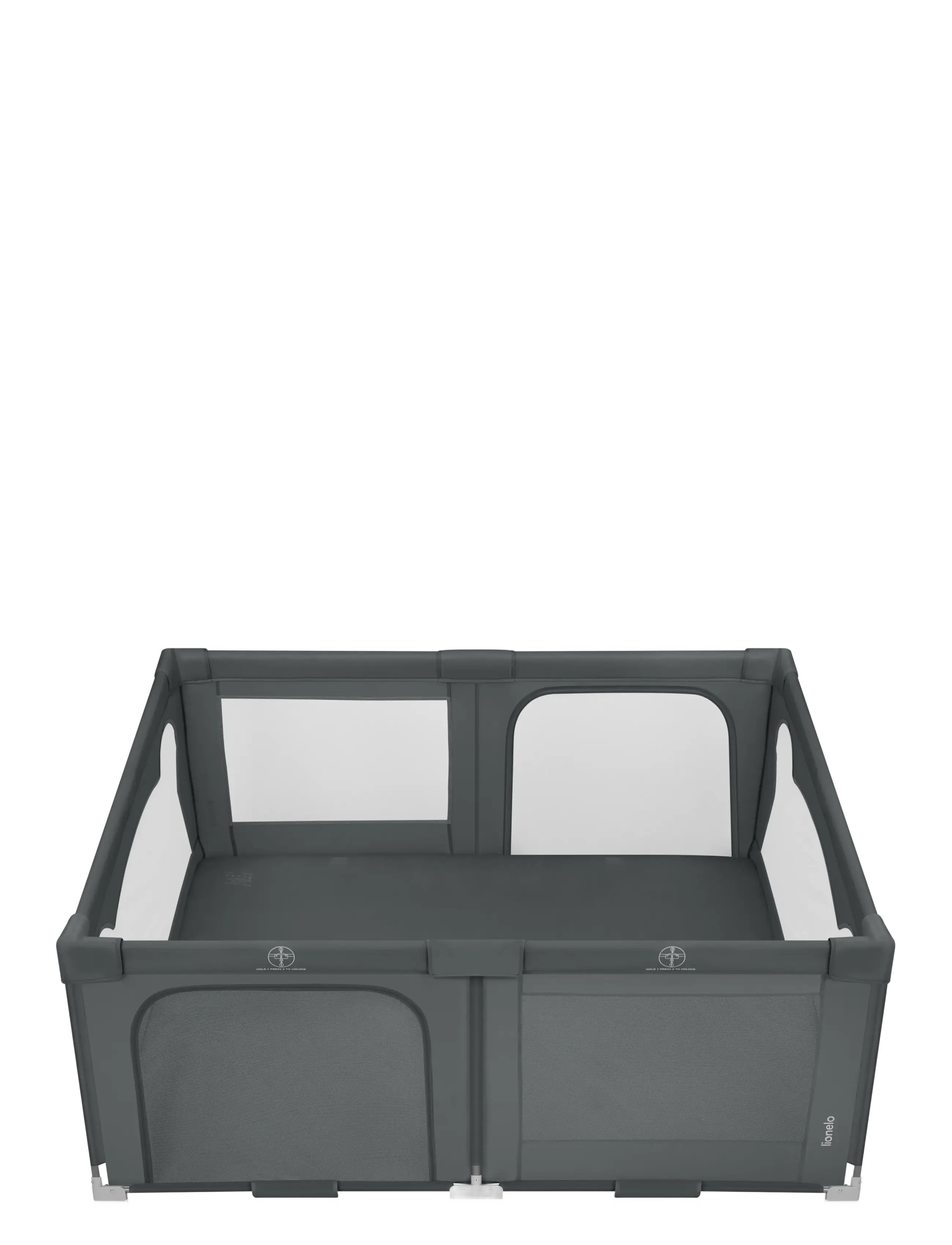 Lionelo - Florence easy fold - laufgitter - grey graphite - 2