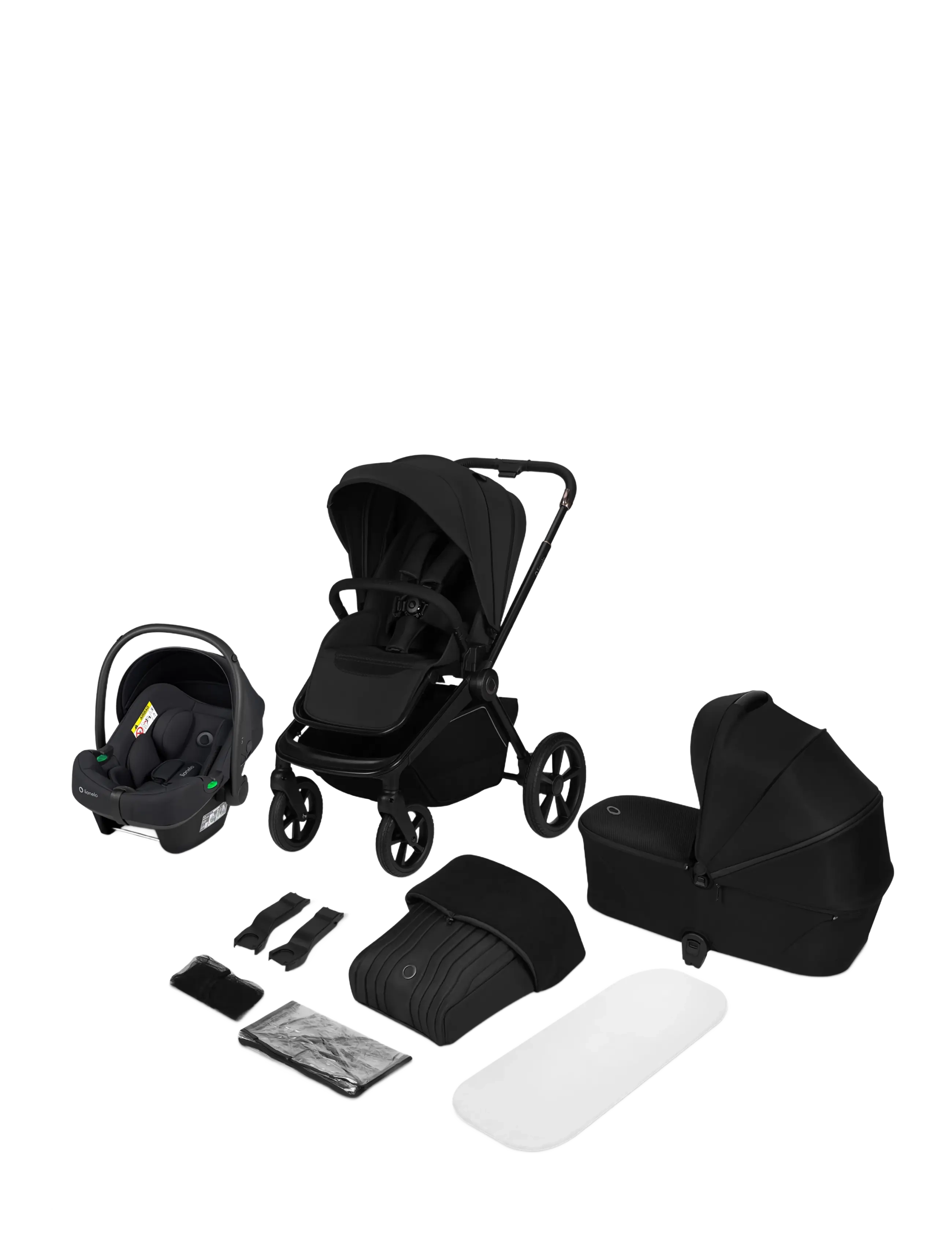 Lionelo Freya 3in1 - Babyprodukter - BLACK ONYX / black
