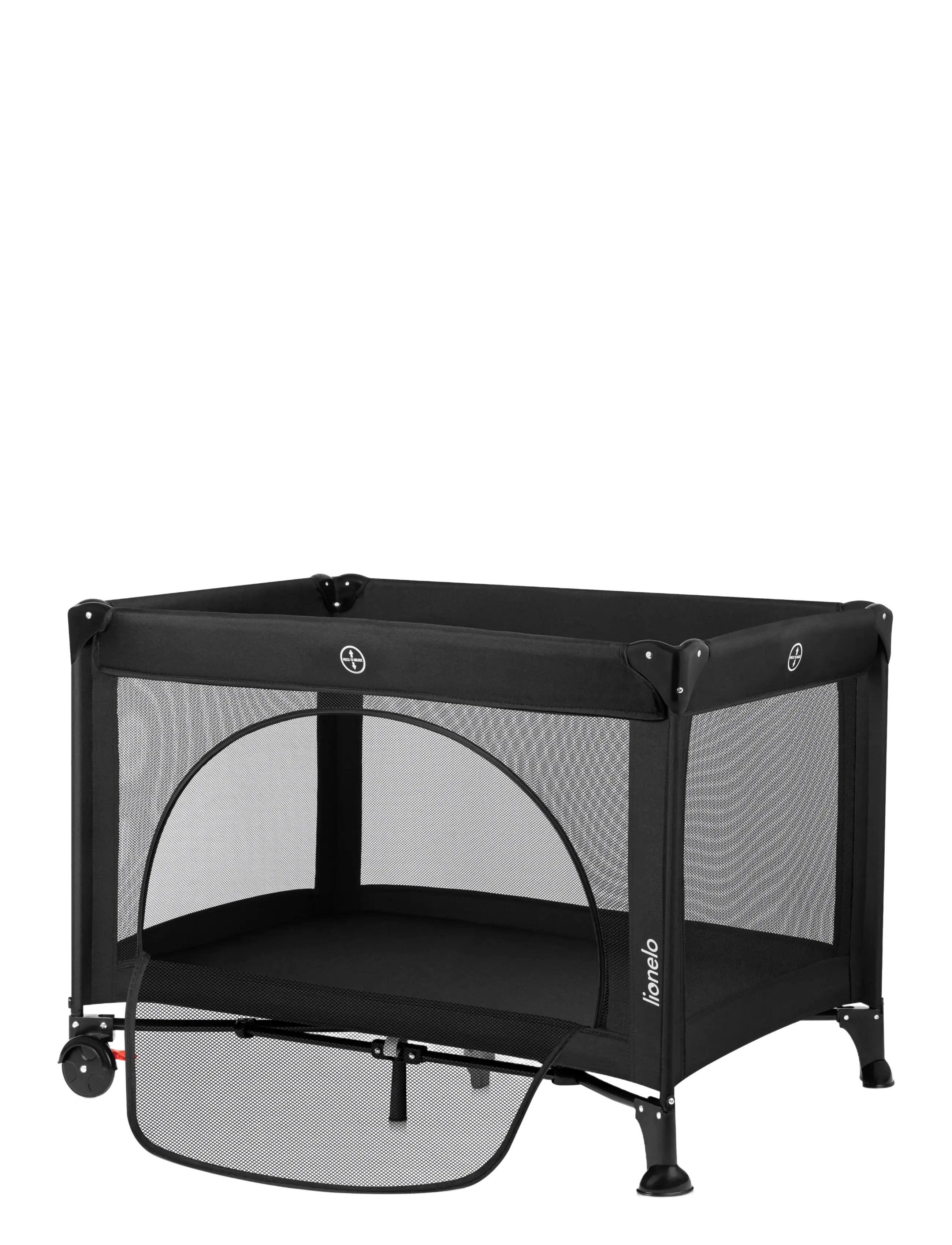 Lionelo - Laura - reisebetten - black carbon - 1