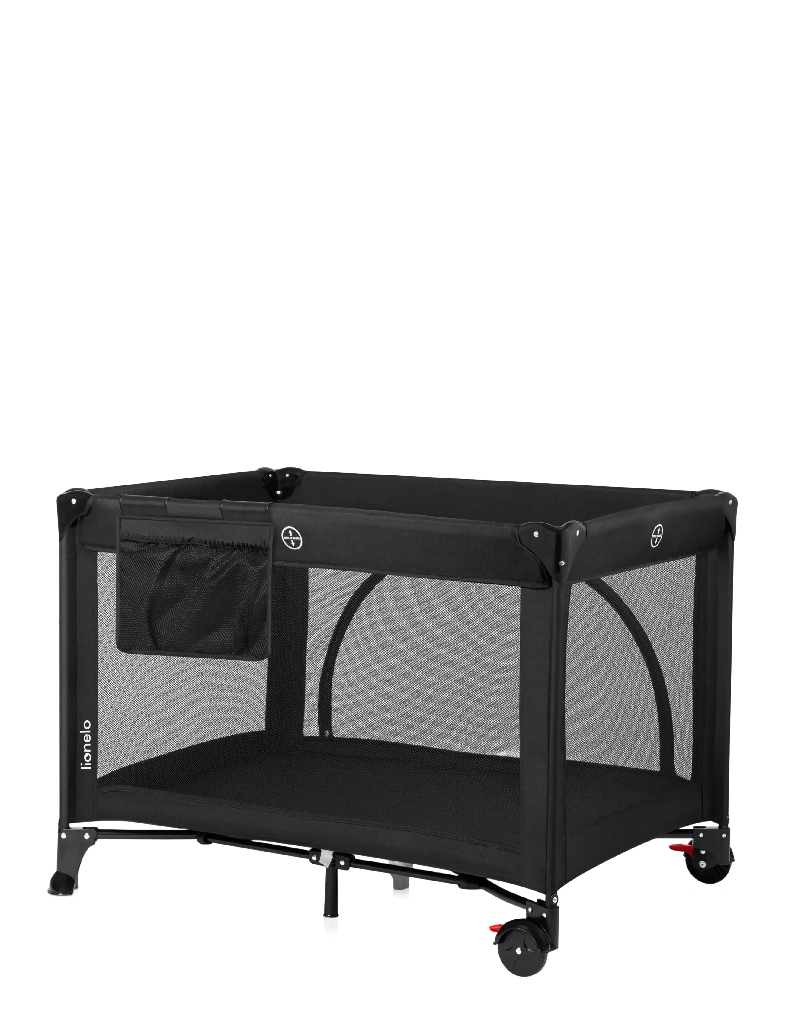 Lionelo - Laura - reisebetten - black carbon - 3