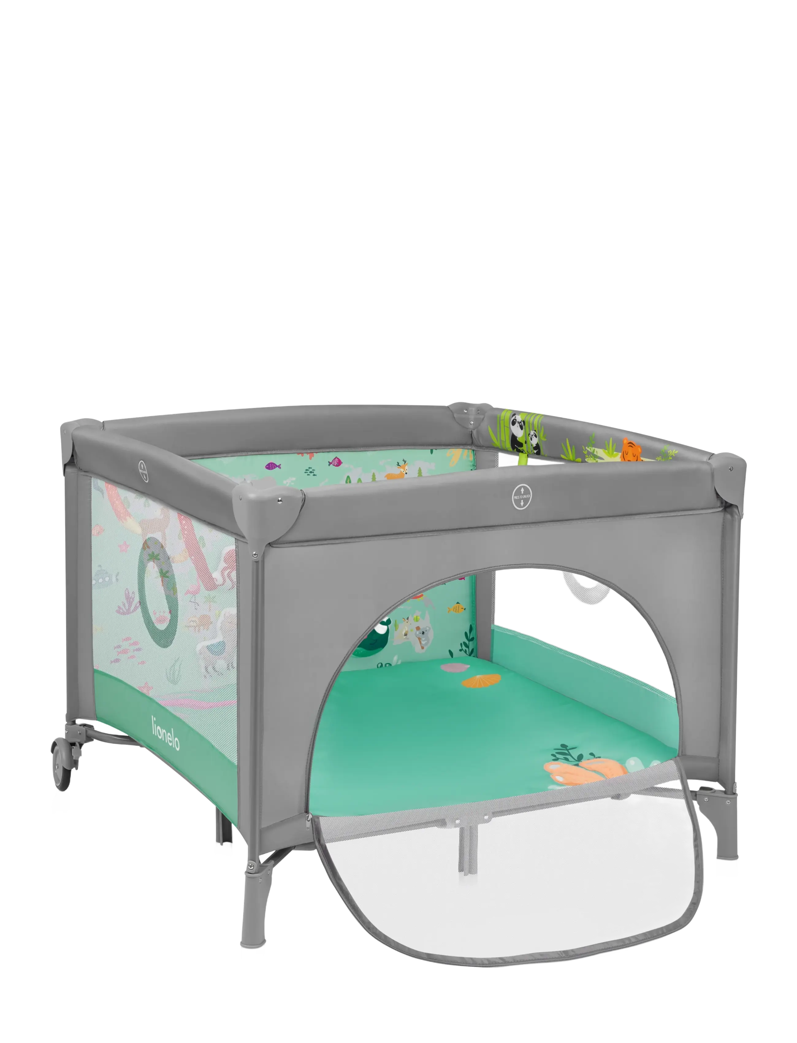 Lionelo - Mille plus - laufgitter - grey green - 1