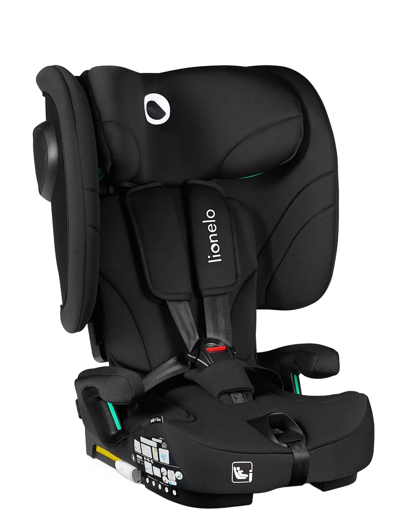 Lionelo Nelly I-SIZE - Babyprodukter - BLACK CARBON / black