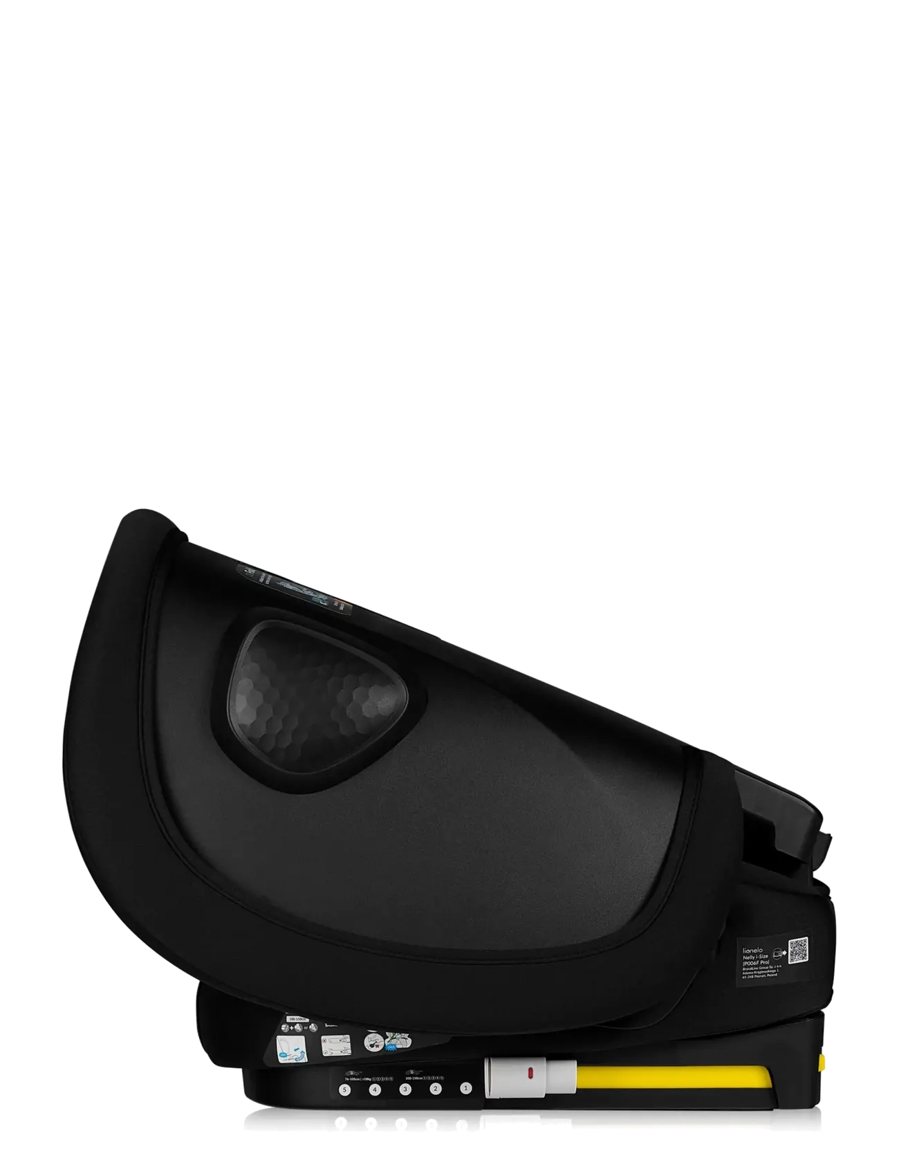 Lionelo - Nelly I-SIZE - bilbarnstol - black carbon - 3