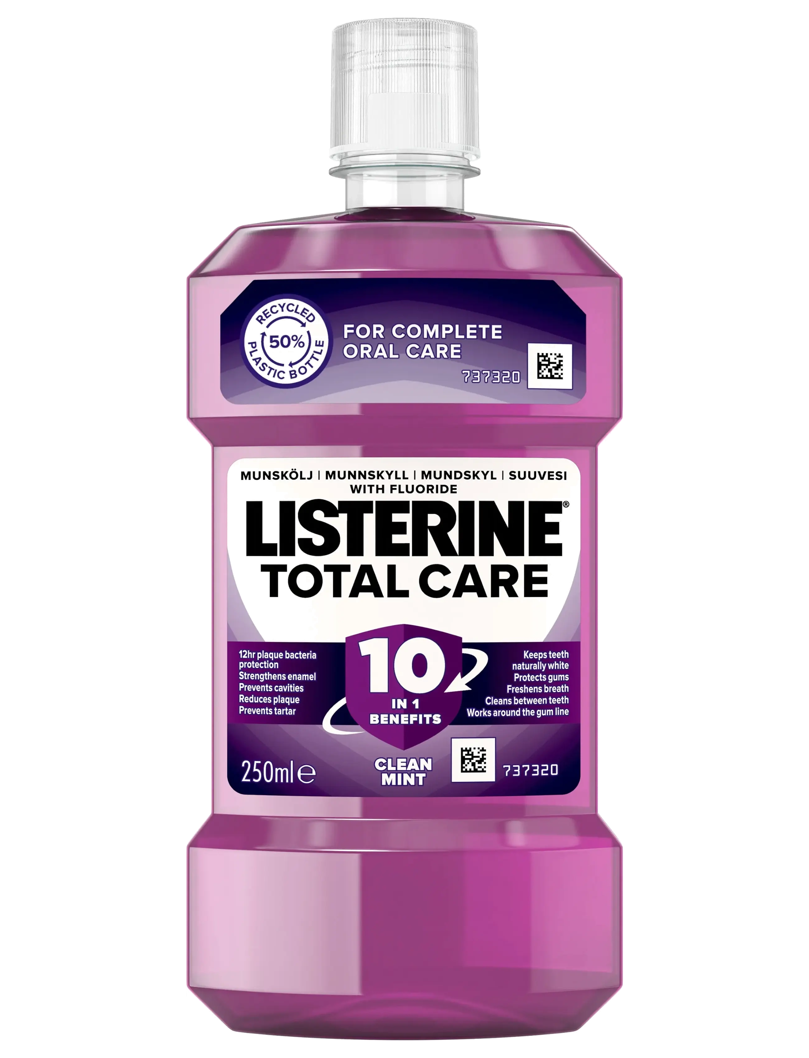 Listerine Total Care Munskölj, 250 Ml, Mundskyl, Nude, Str: 250 ML