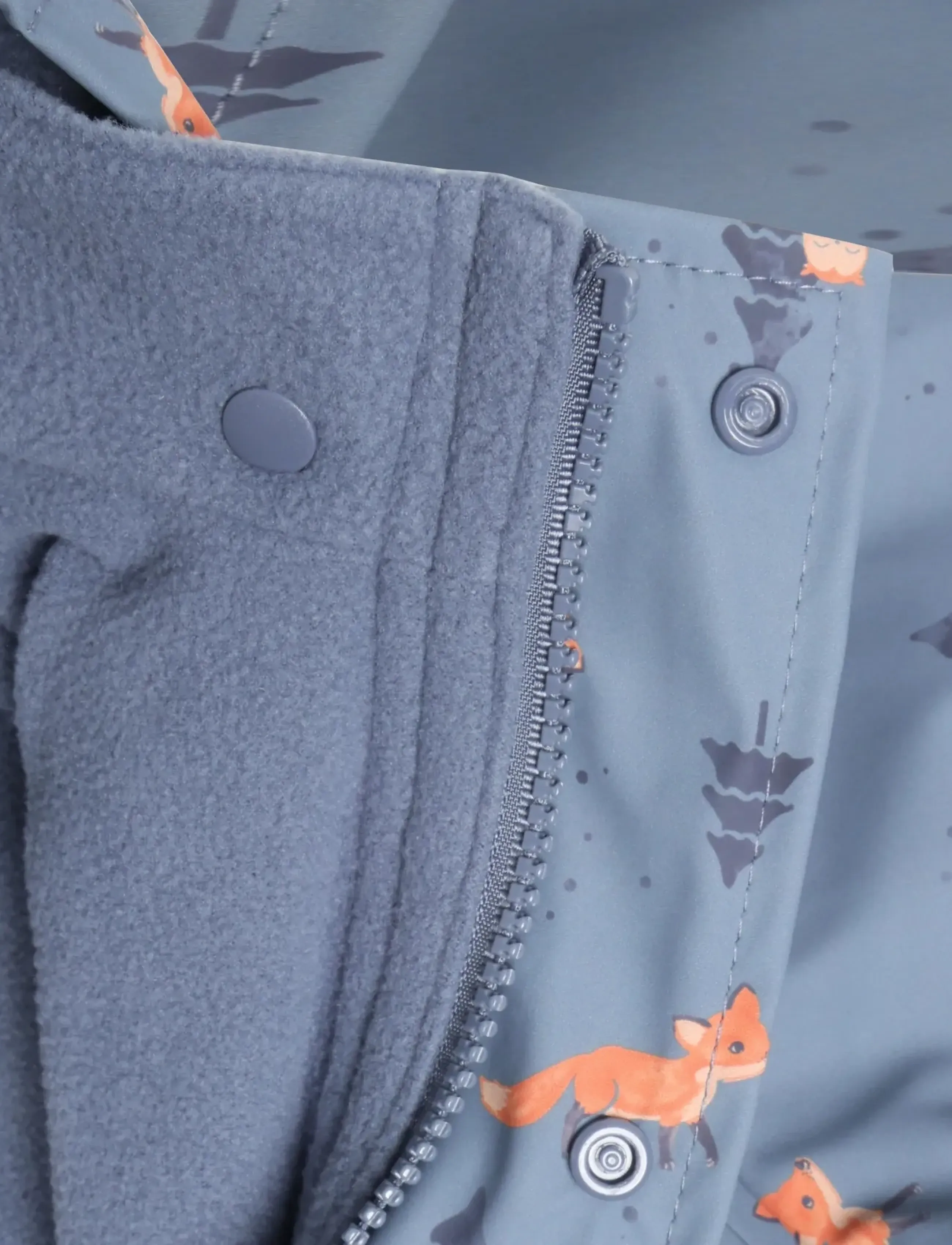 Little B - PU Set AOP w. Fleece - gefütterte regenkleidung - china blue - 3