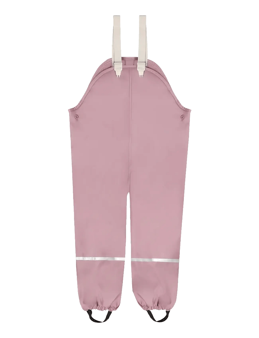 Little B - PU Set AOP w. Fleece - gefütterte regenkleidung - mauve shadow - 2