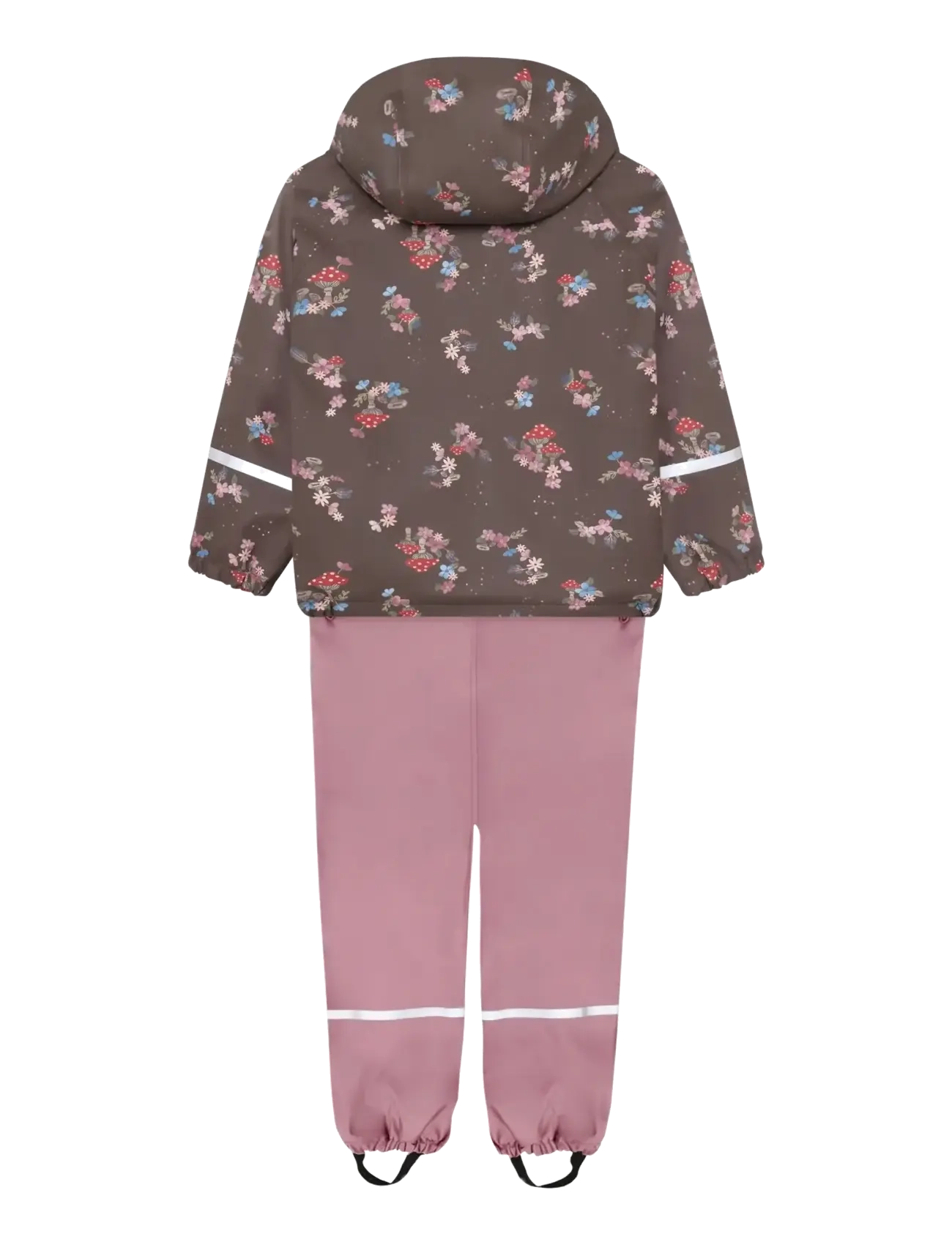 Little B - PU Set AOP w. Fleece - vihmakomplektid - wistful mauve - 1