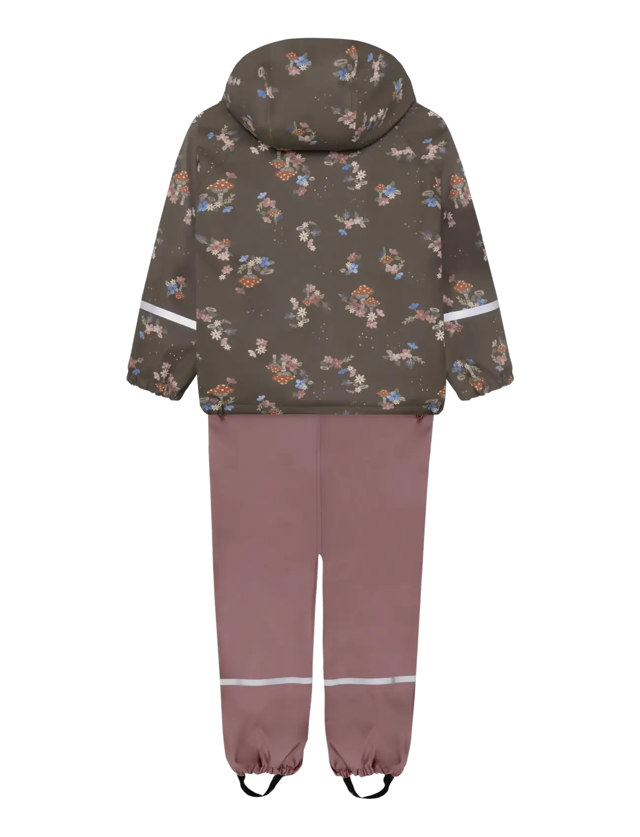 Little B - PU Set AOP w. Fleece - voodriga vihmariided - wistful mauve - 1