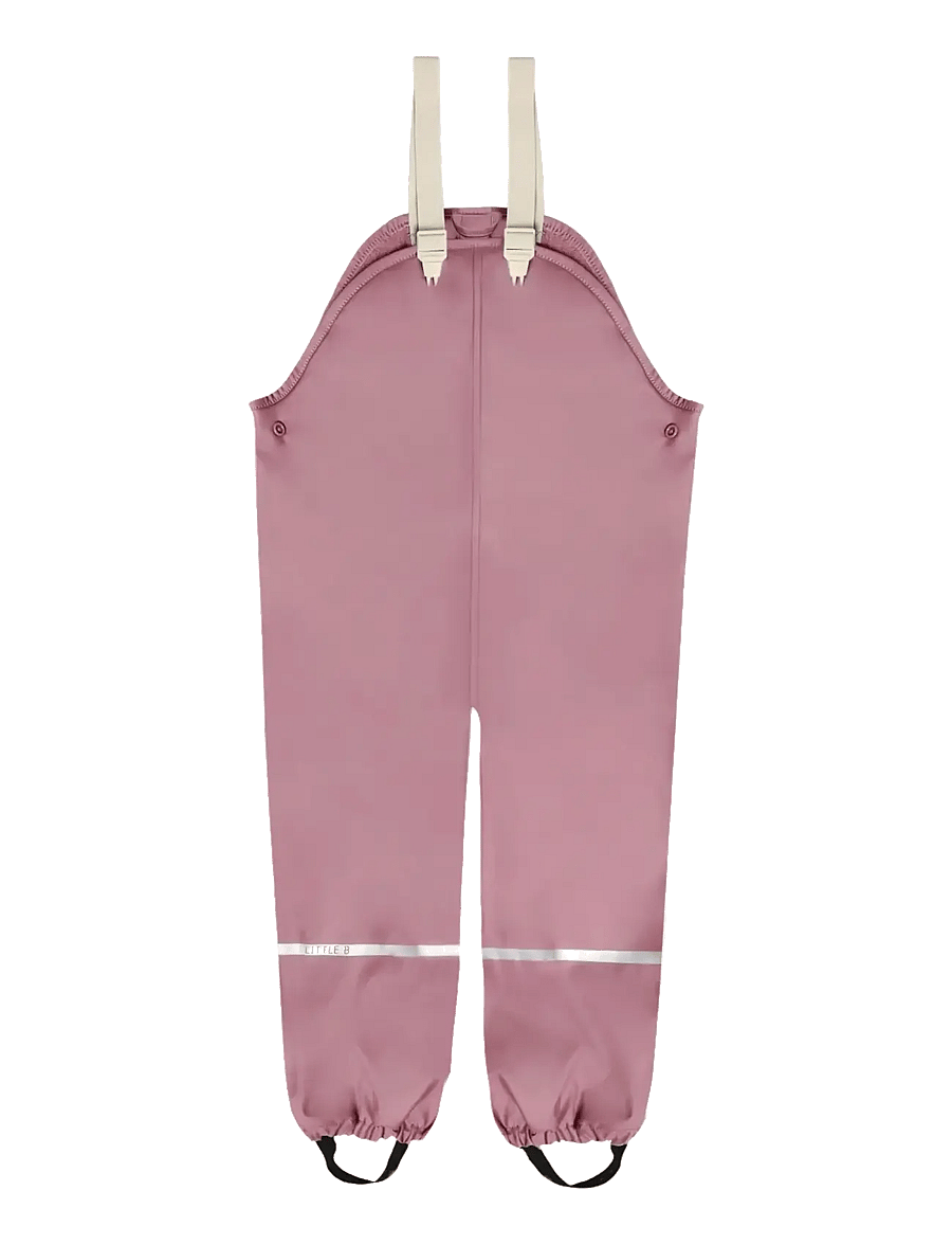 Little B - PU Set AOP w. Fleece - vihmakomplektid - wistful mauve - 2